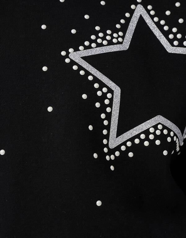 Strass Sterren Sweater Zwart SHOEBY GIRLS