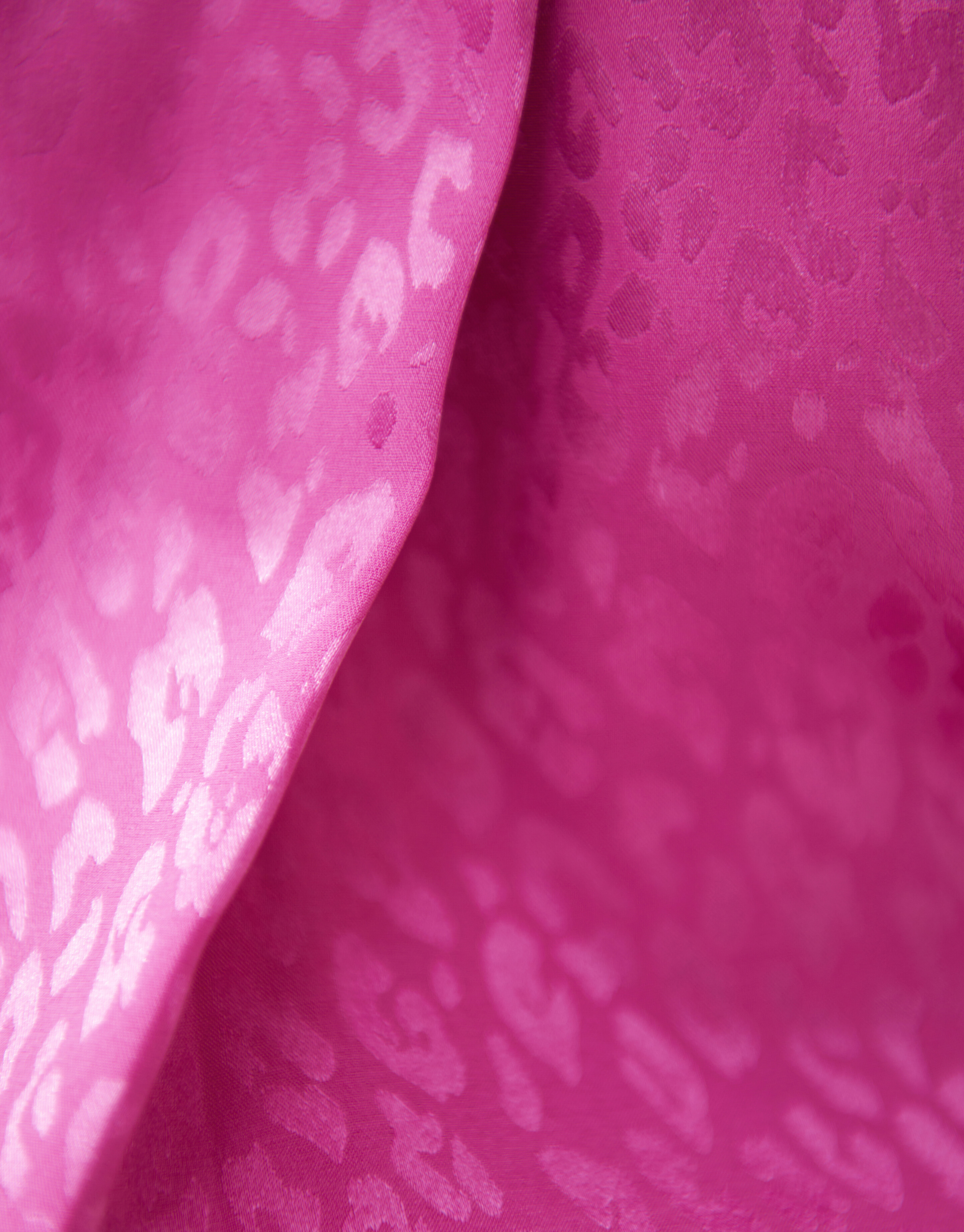Jacquard Ruffle Blouse Roze SHOEBY WOMEN