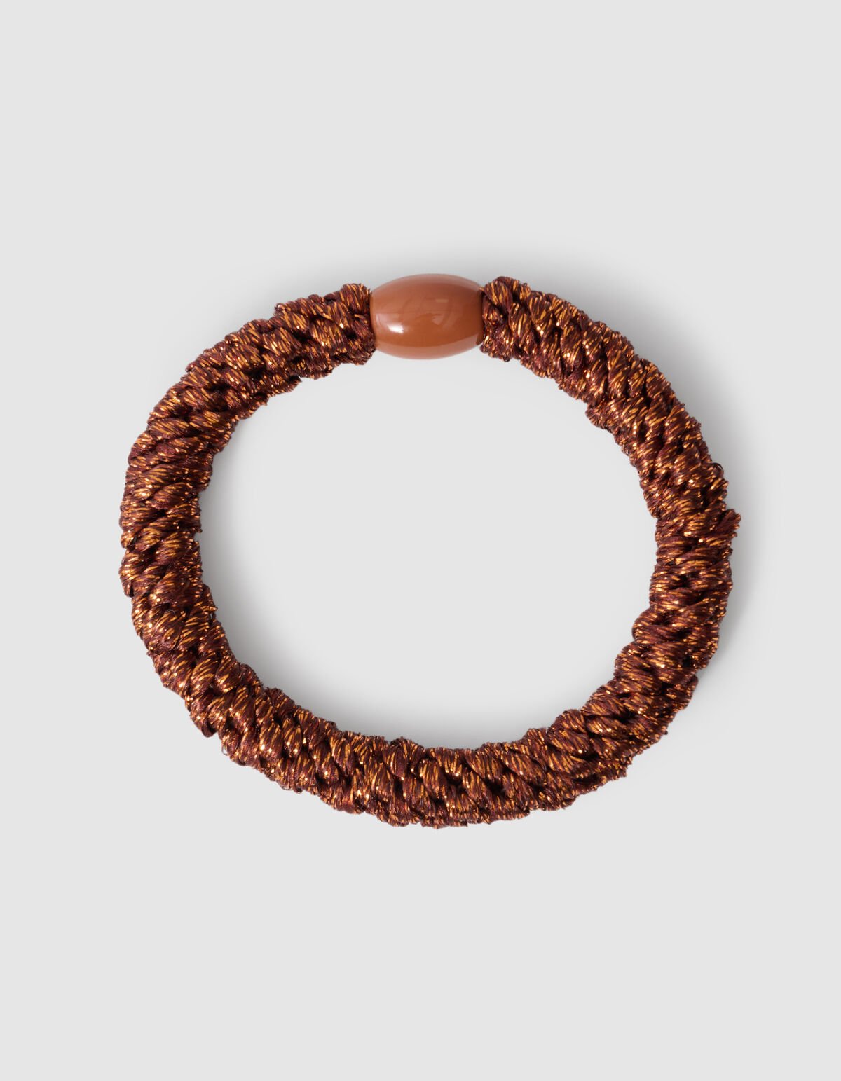 Lurex Haarelastiek Donkerbruin SHOEBY ACCESSOIRES