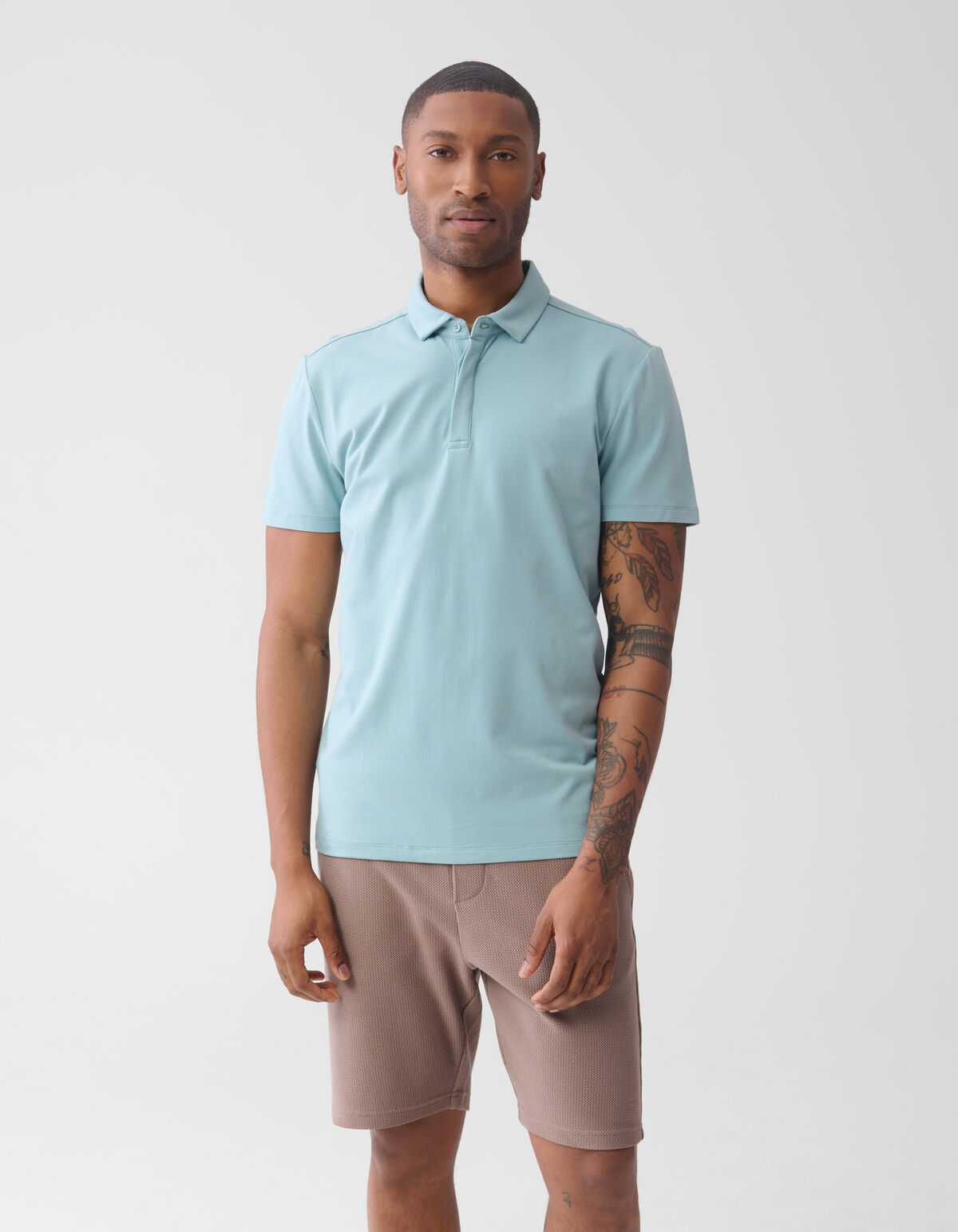 Jersey Polo Lichtblauw SHOEBY MEN