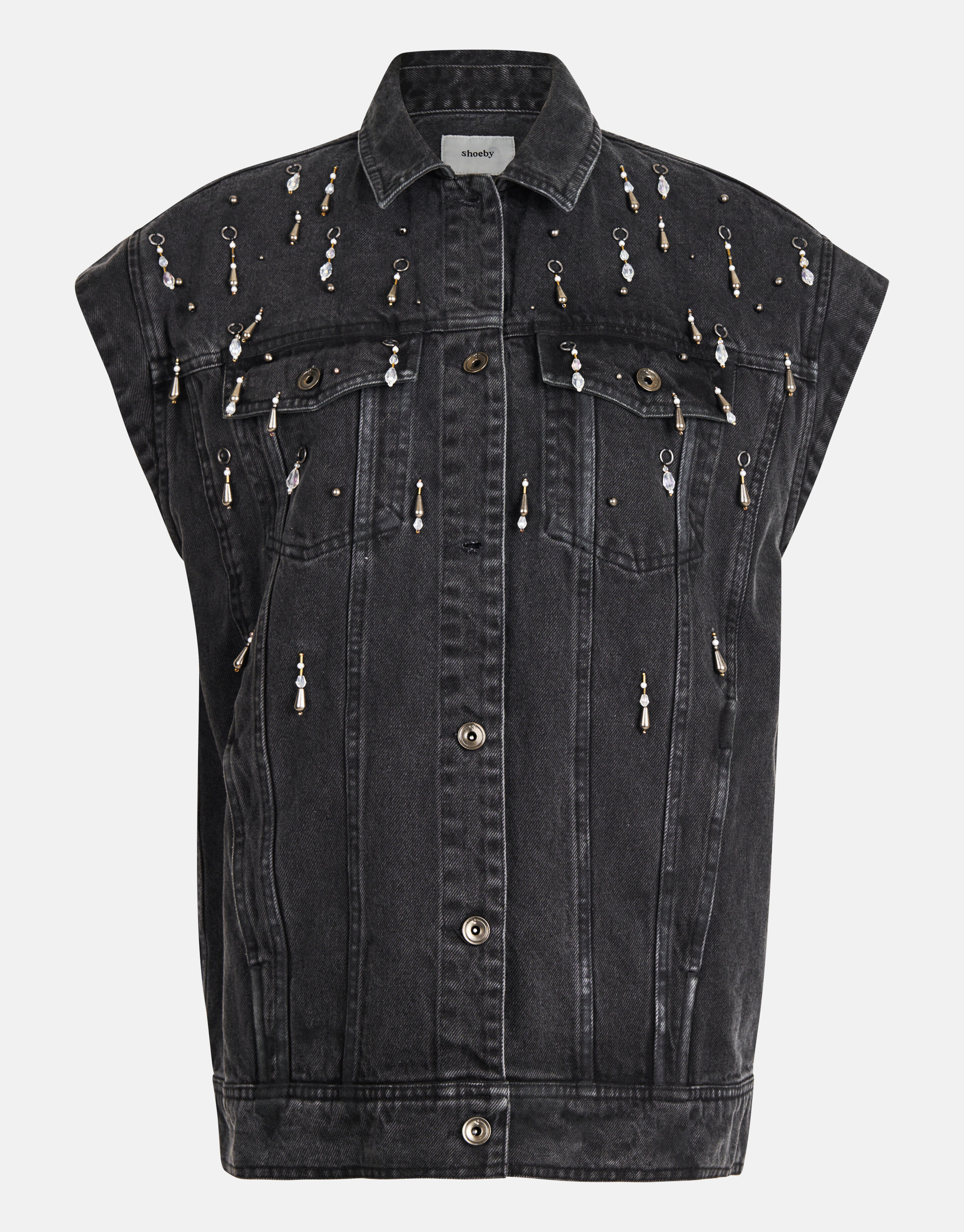 Rocky Denim Gilet Grijs SHOEBY WOMEN