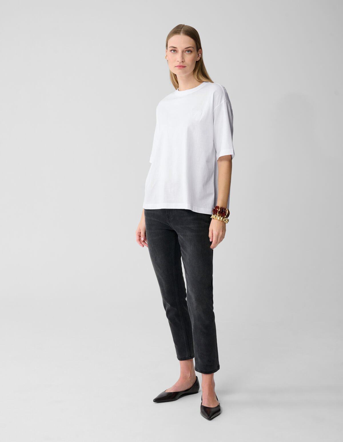 Oversized Basic T-shirt Wit By Lonneke SHOEBY WOMEN