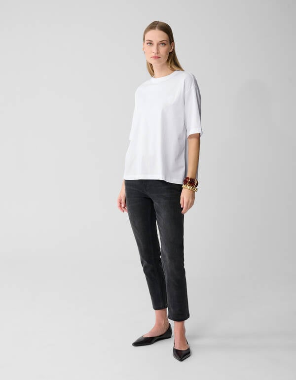 Oversized Basic T-shirt Wit By Lonneke SHOEBY WOMEN