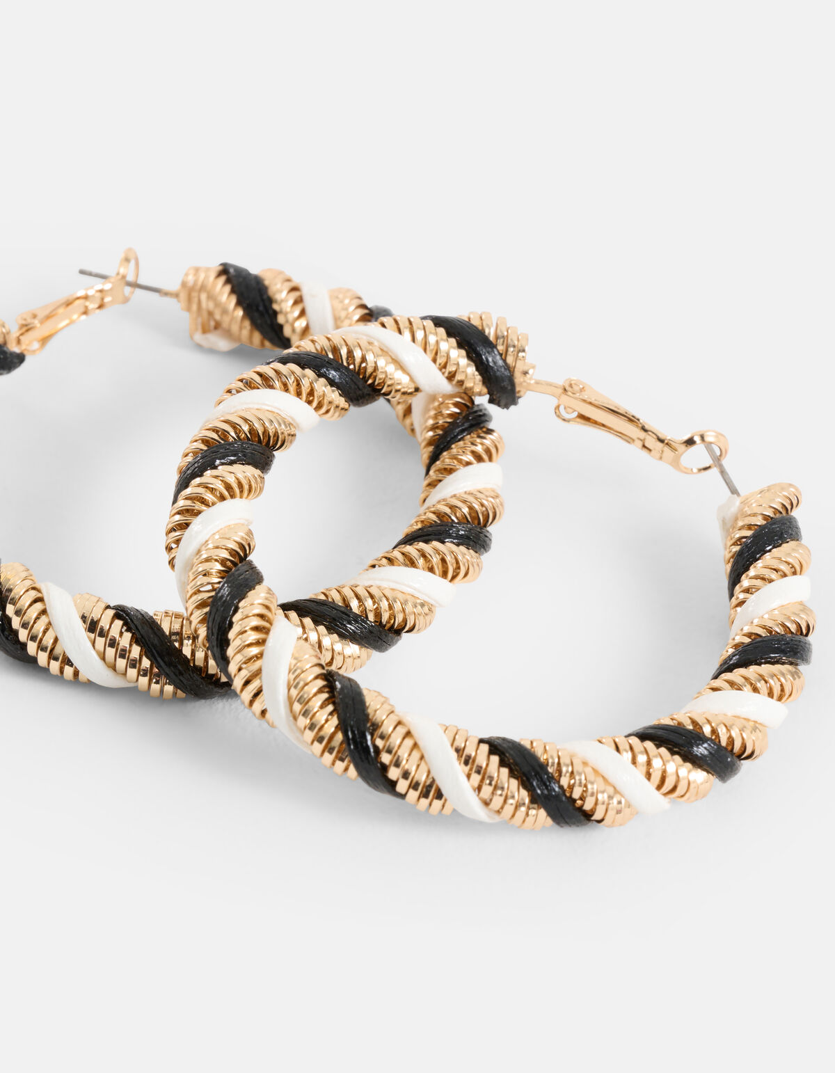Detail Hoops Zwart/Wit SHOEBY ACCESSOIRES