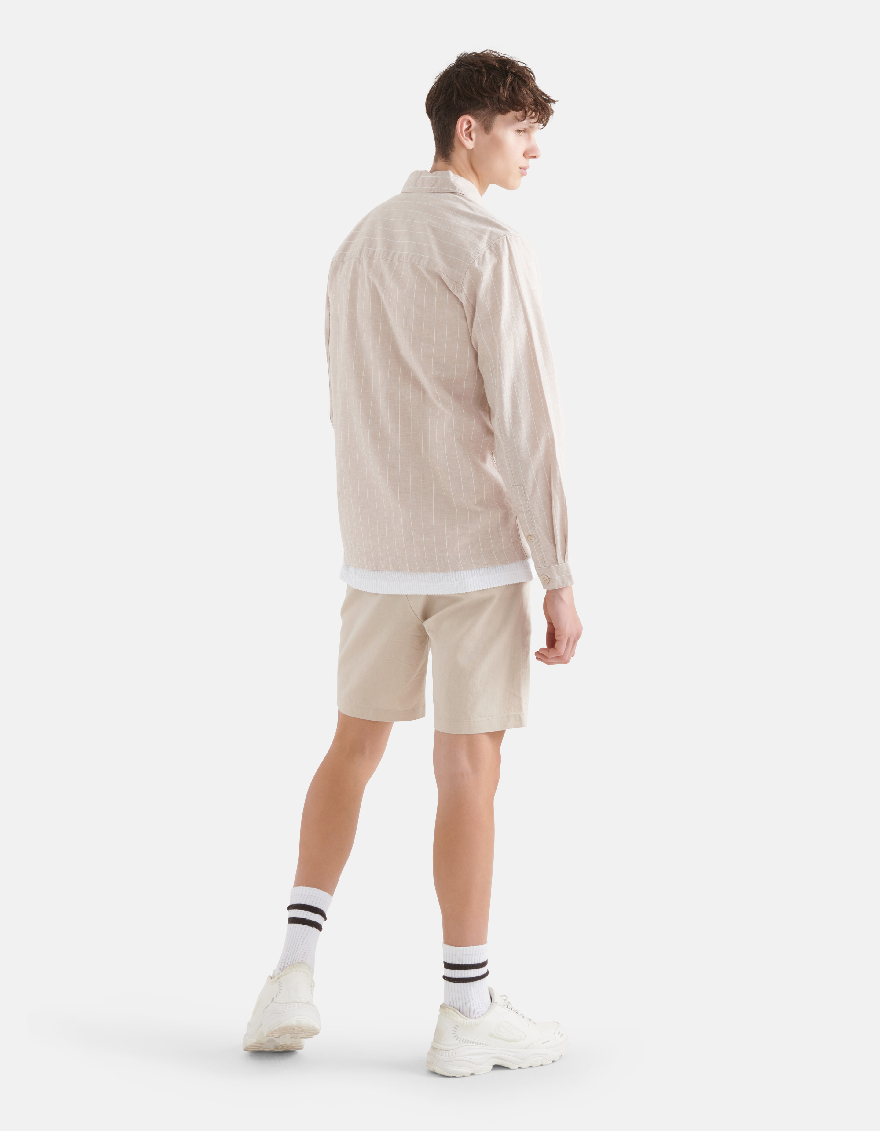 Linnen Overshirt Beige SHOEBY MEN