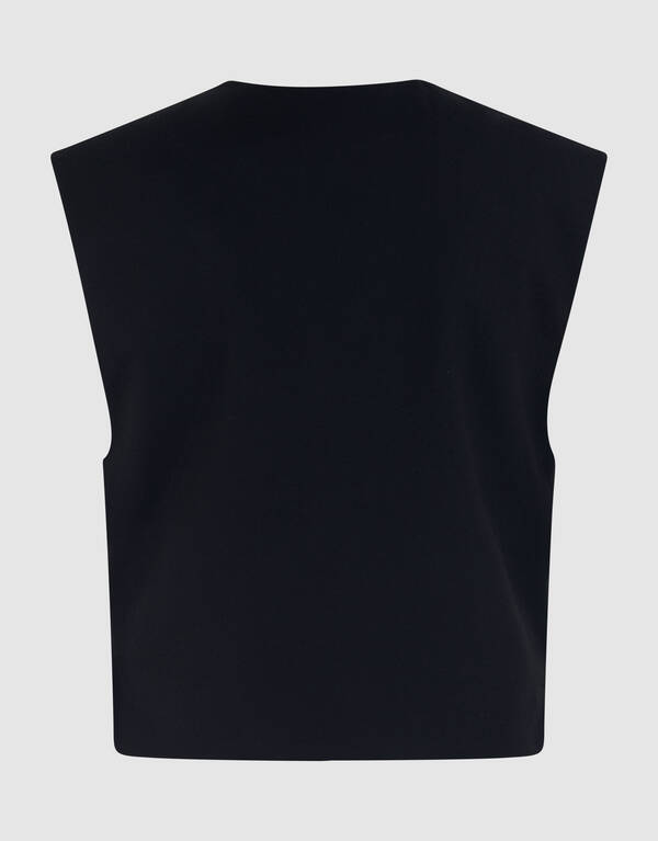 Cropped Gilet Zwart By Lonneke SHOEBY WOMEN
