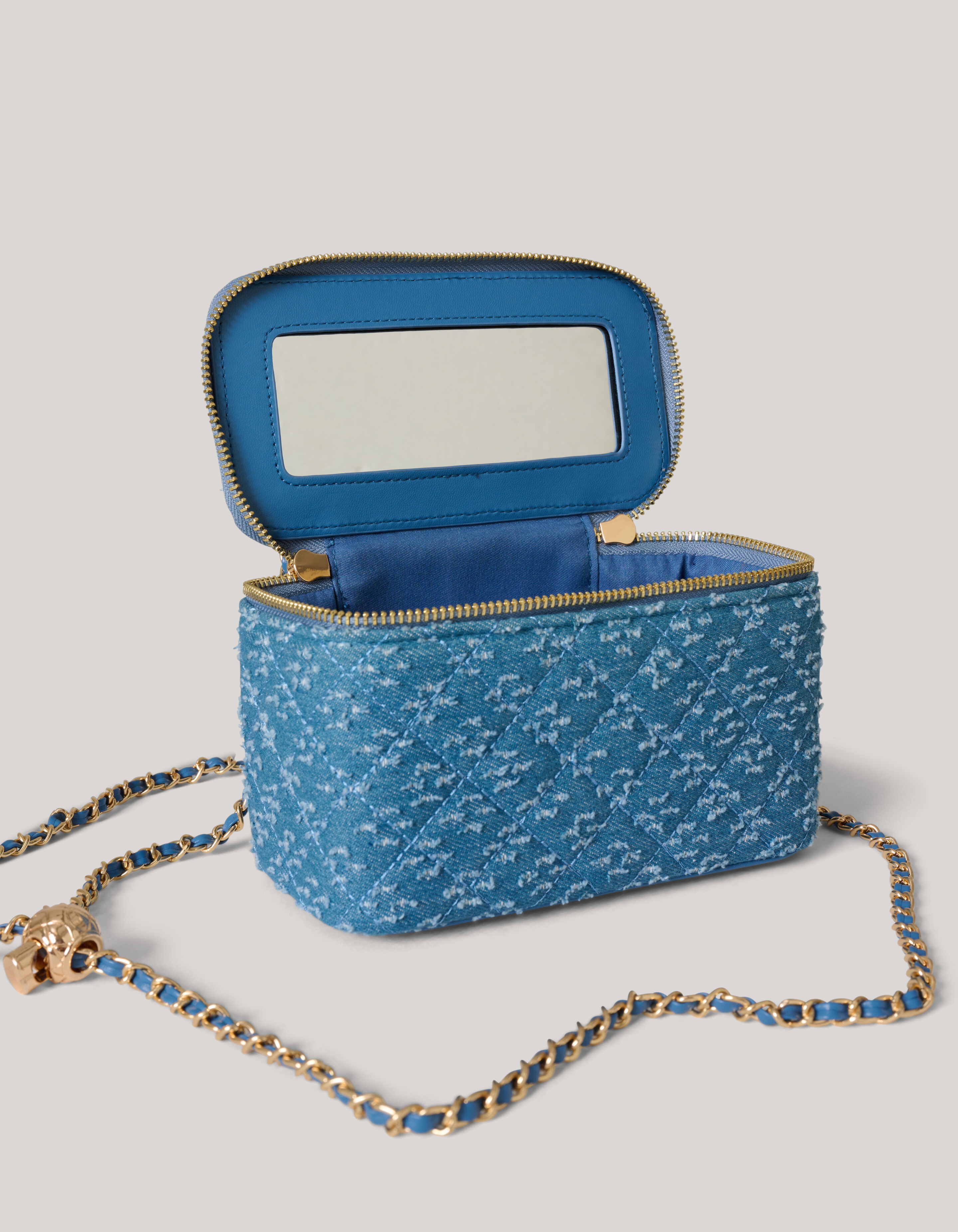 Quilted Tas Blauw SHOEBY ACCESSOIRES