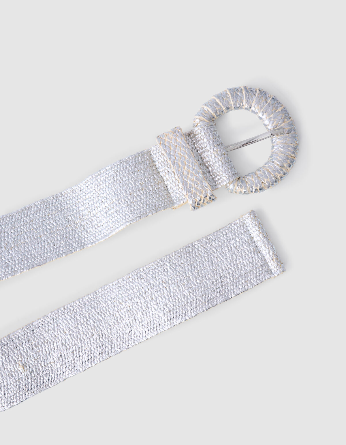 Raffia Riem Zilver SHOEBY ACCESSOIRES