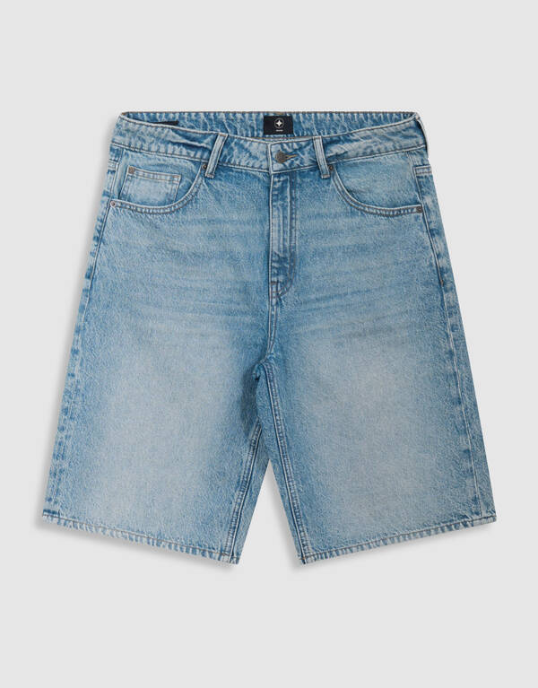 Relaxed Fit Denim Short Mediumstone SHOEBY MEN