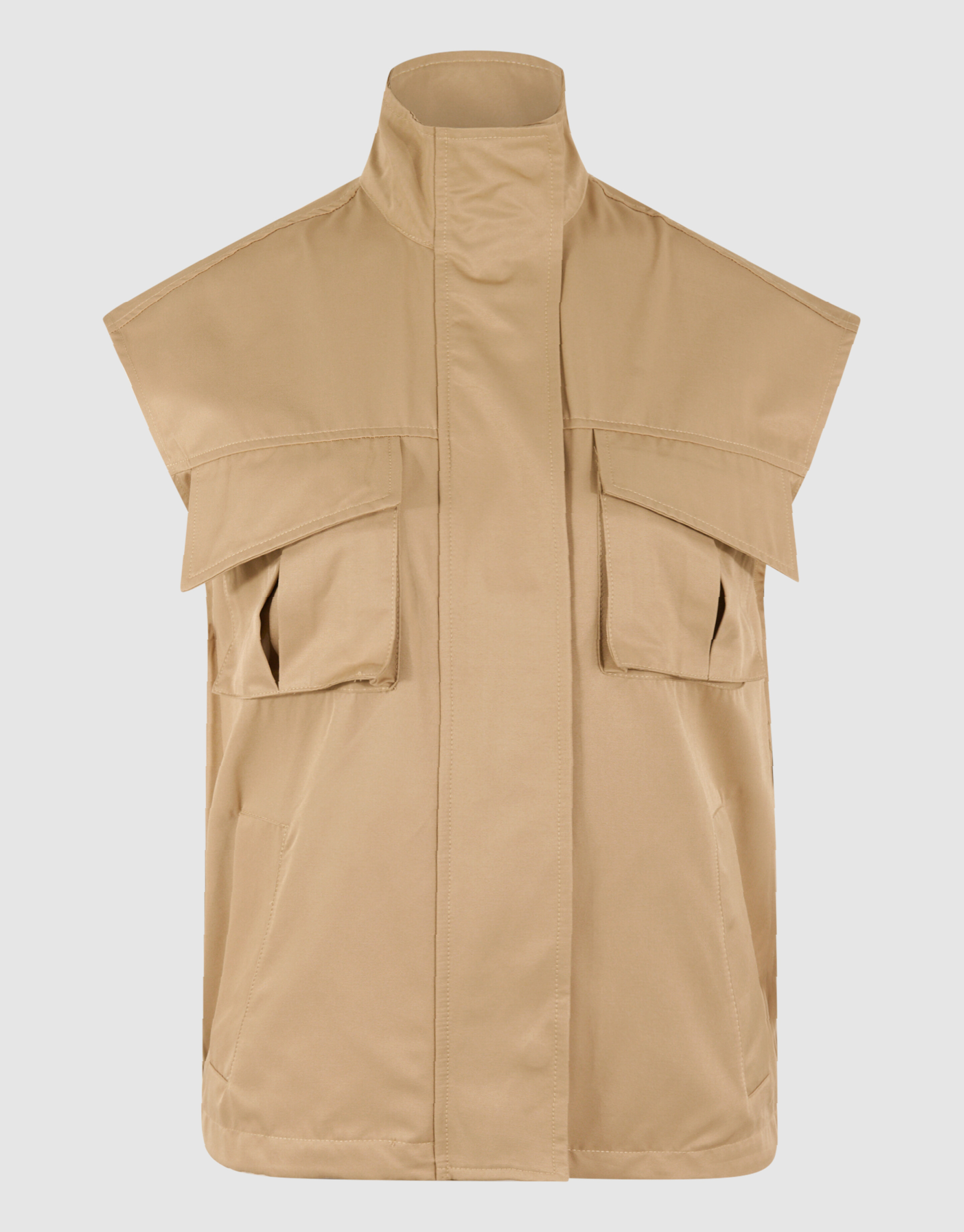 Sleeveless Cargo Jack Beige SHOEBY WOMEN