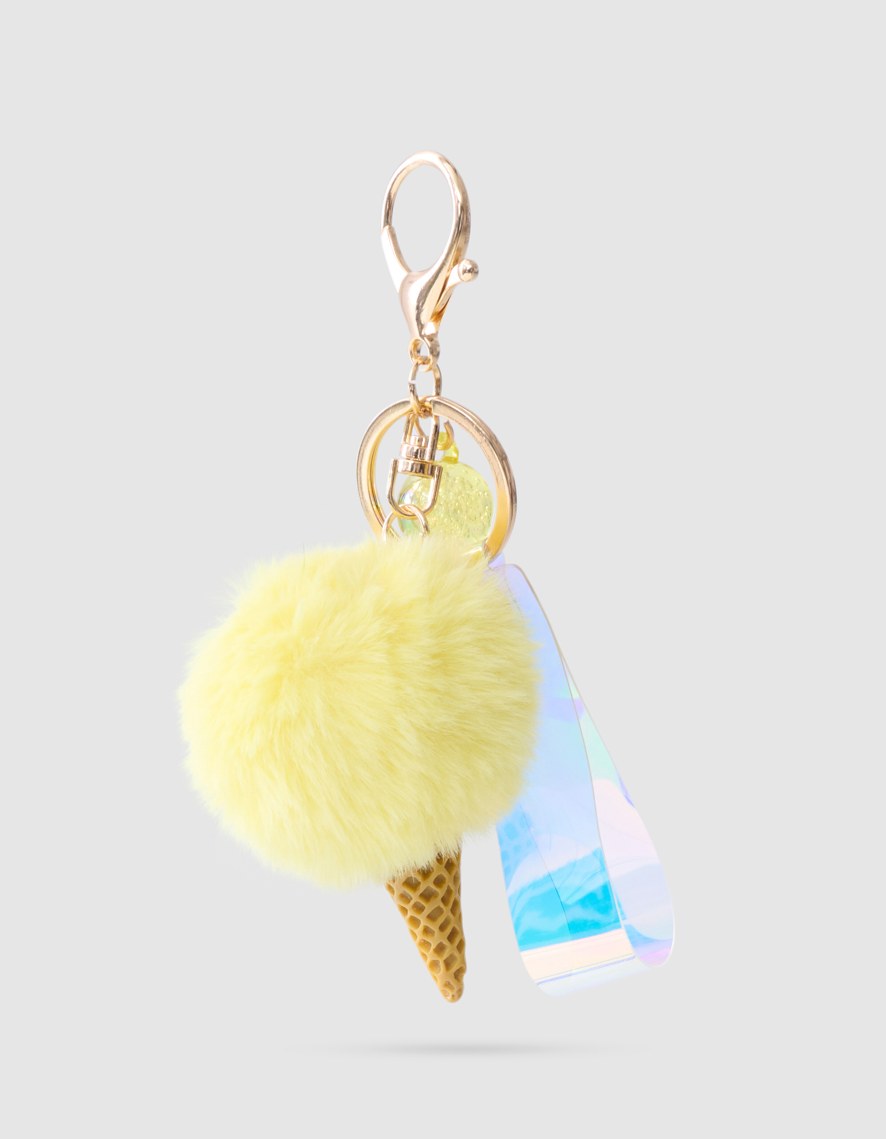 Icecream Sleutelhanger Lichtgeel SHOEBY ACCESSOIRES