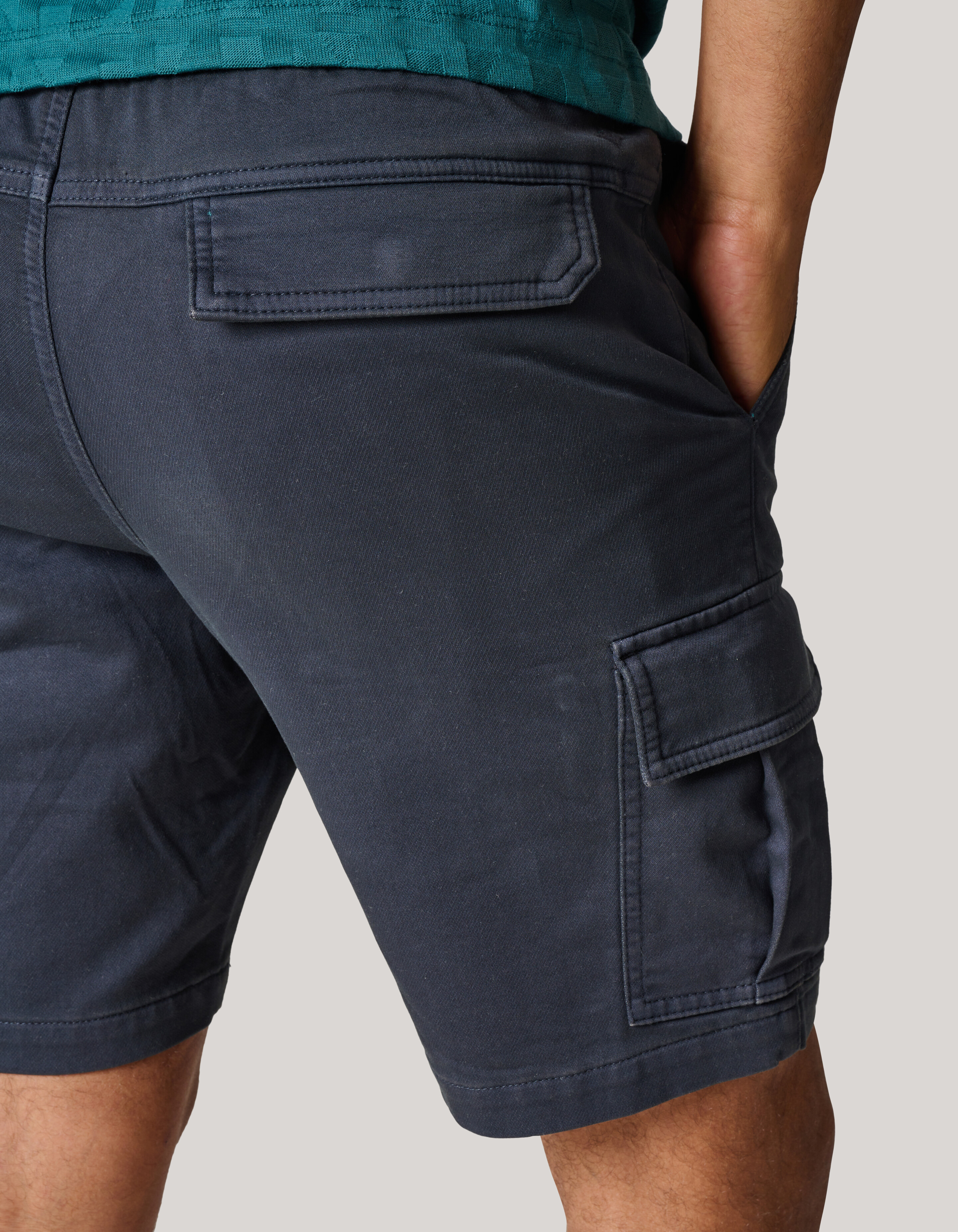 Jog Cargo Short Donkergrijs SHOEBY MEN