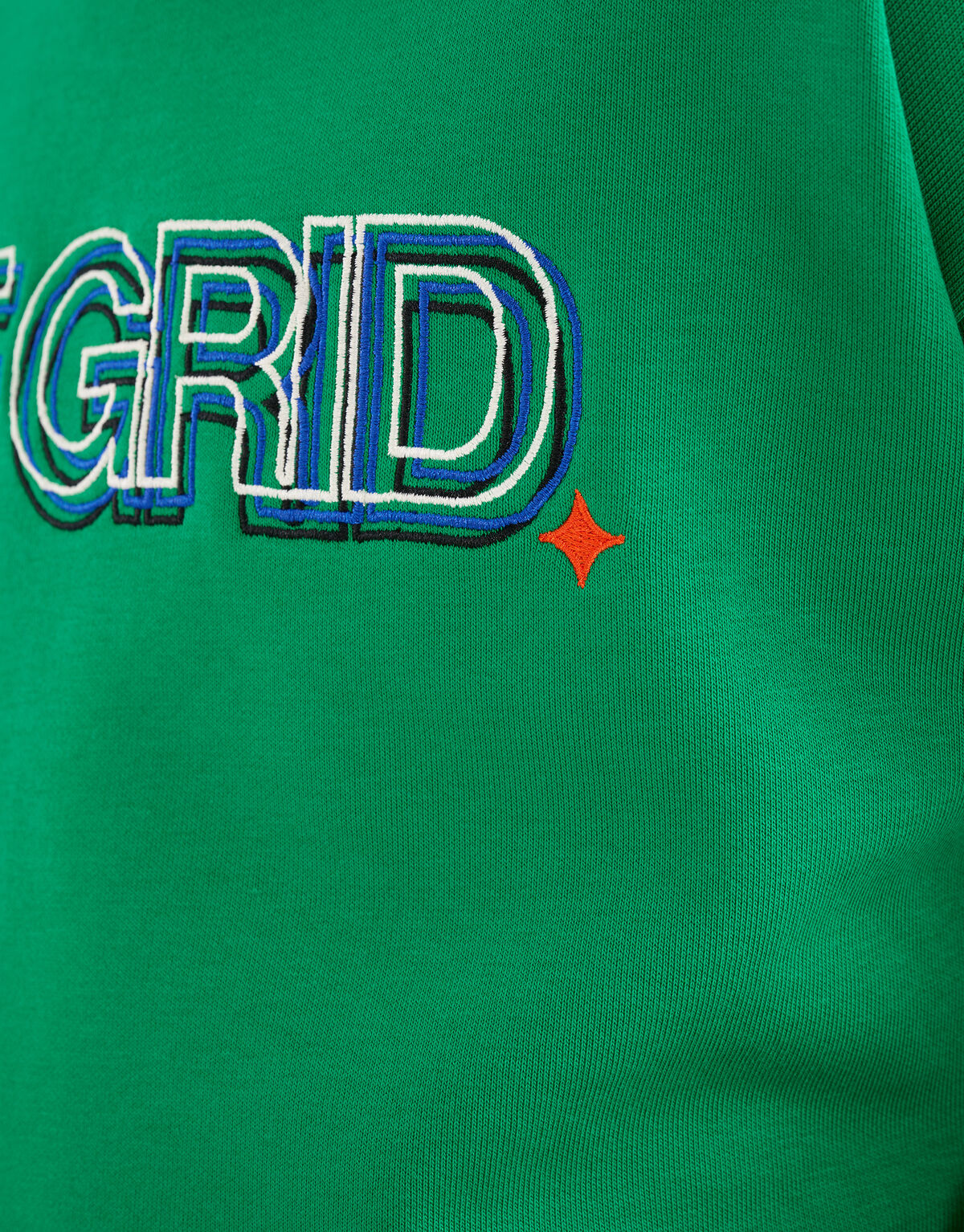 Embroidery Artwork Sweater Groen SHOEBY BOYS