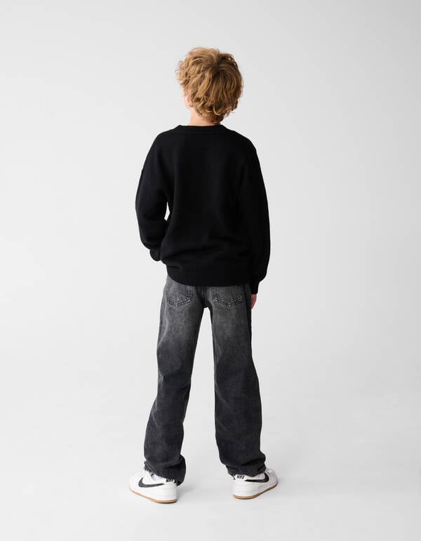 Endless Gebreide Trui Zwart SHOEBY BOYS