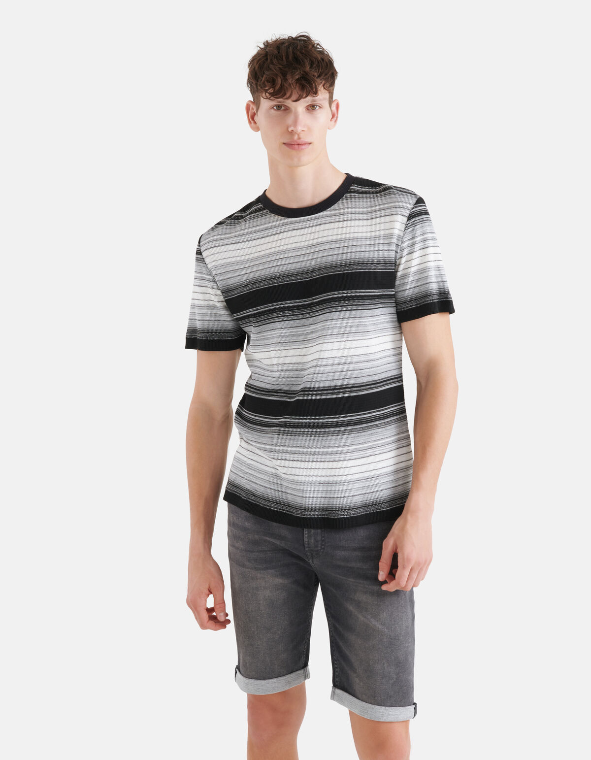 Gradient T-shirt Zwart SHOEBY MEN