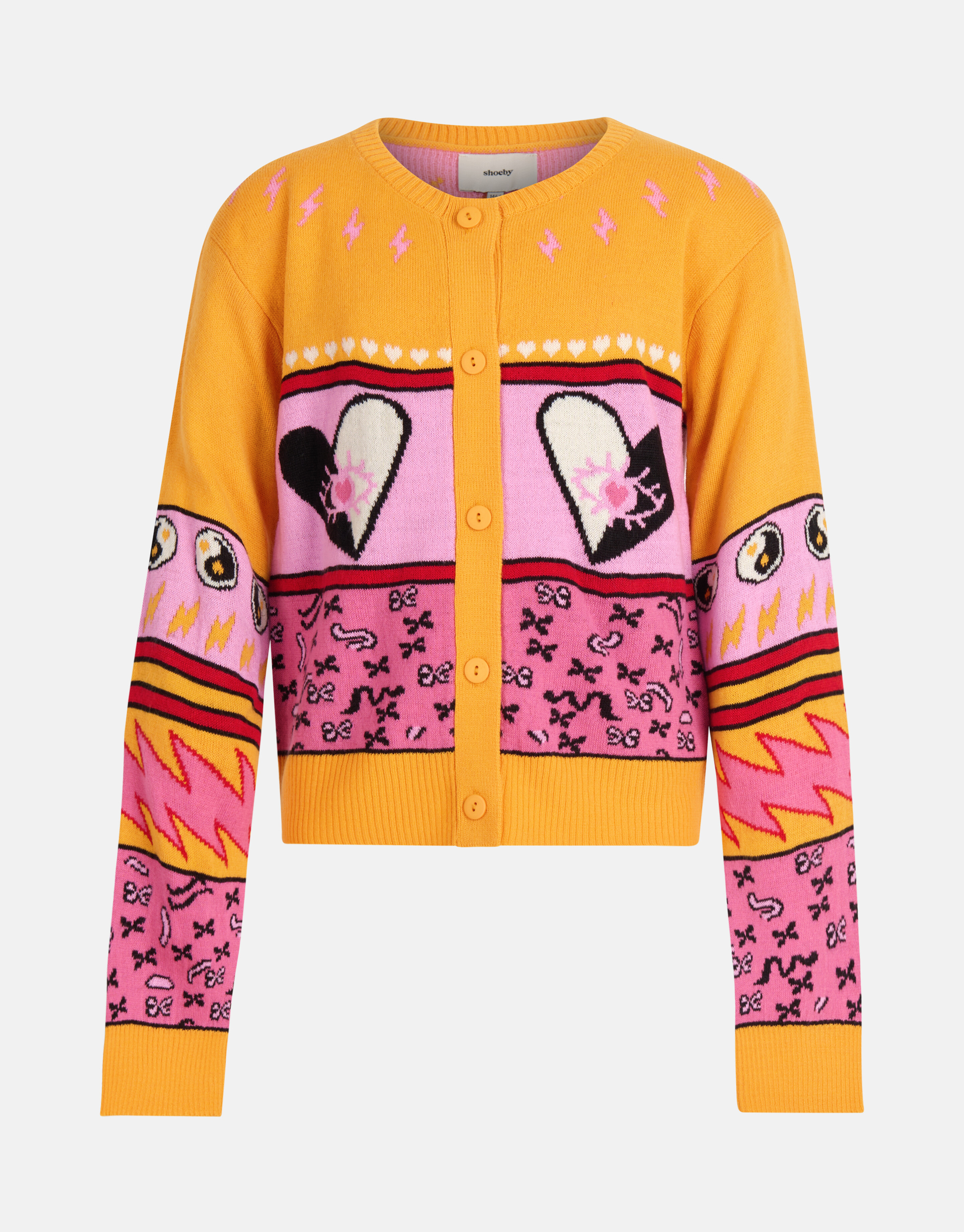 Grafisch Vest Oranje SHOEBY GIRLS