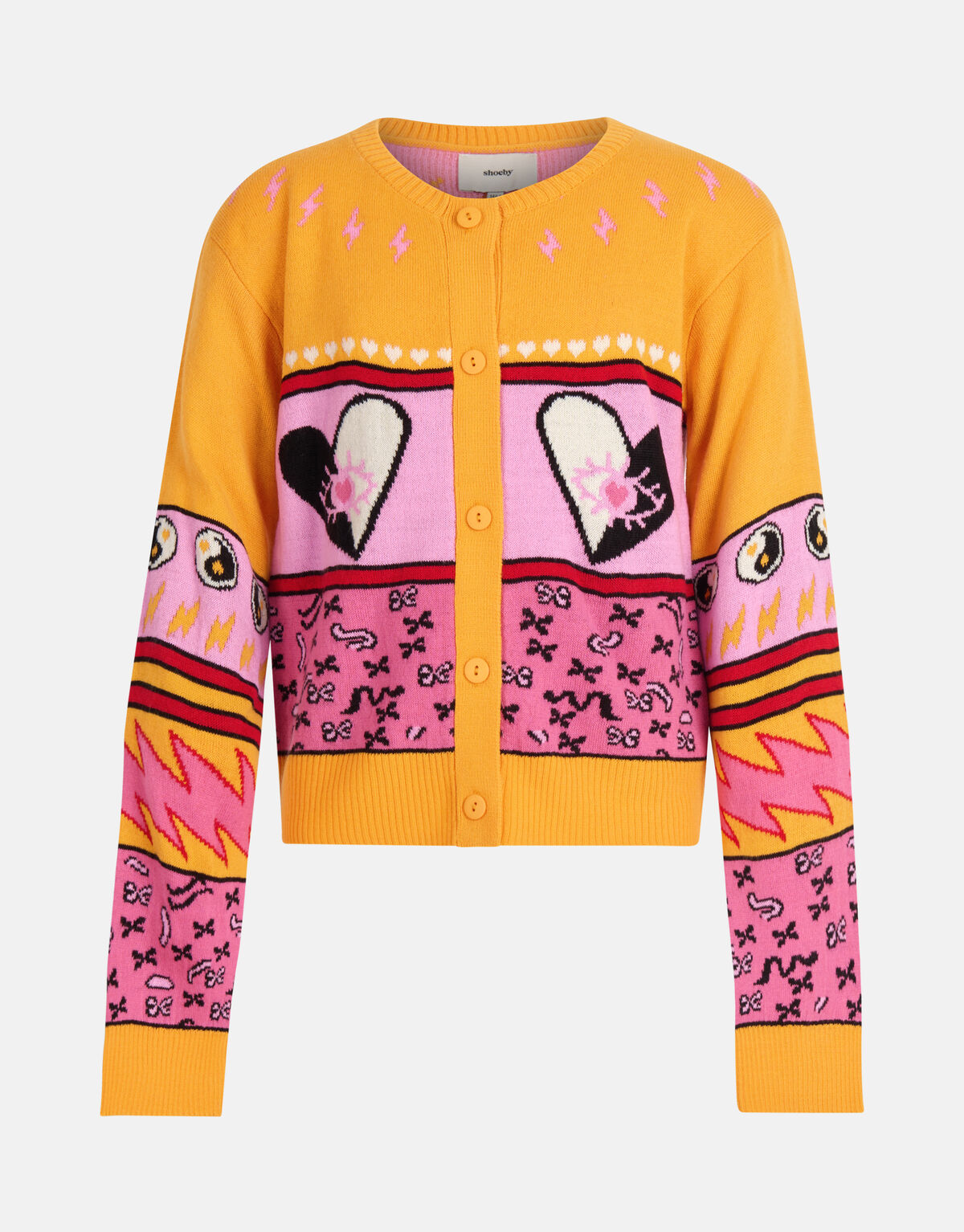 Grafisch Vest Oranje SHOEBY GIRLS