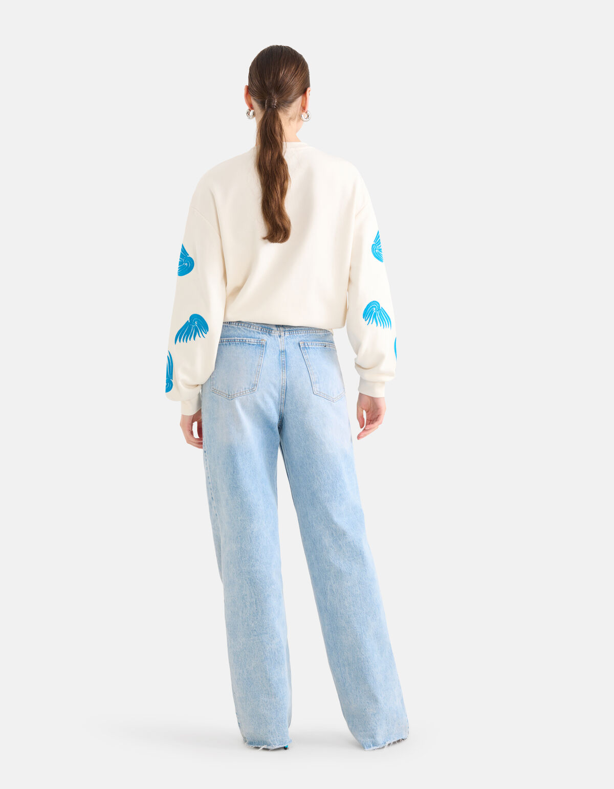 Embroidery Sweater Gebroken Wit SHOEBY WOMEN