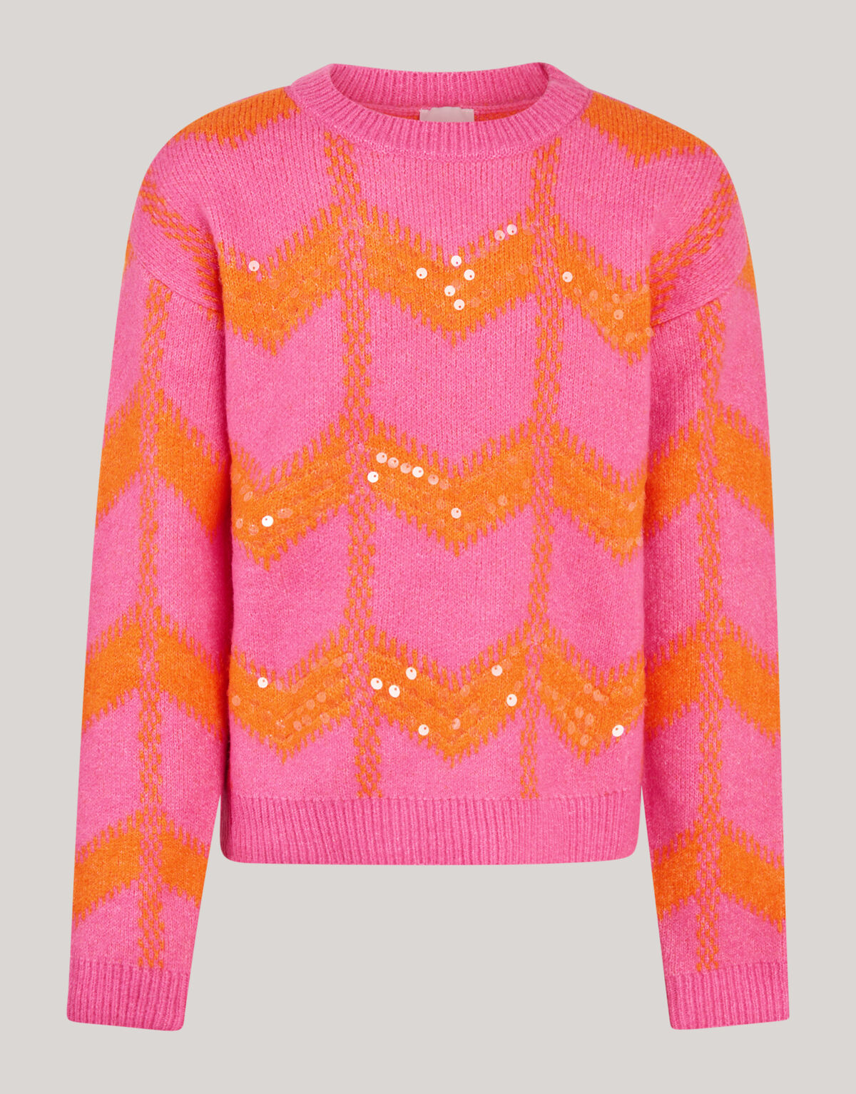 Sequin Meisjes Trui Roze SHOEBY GIRLS