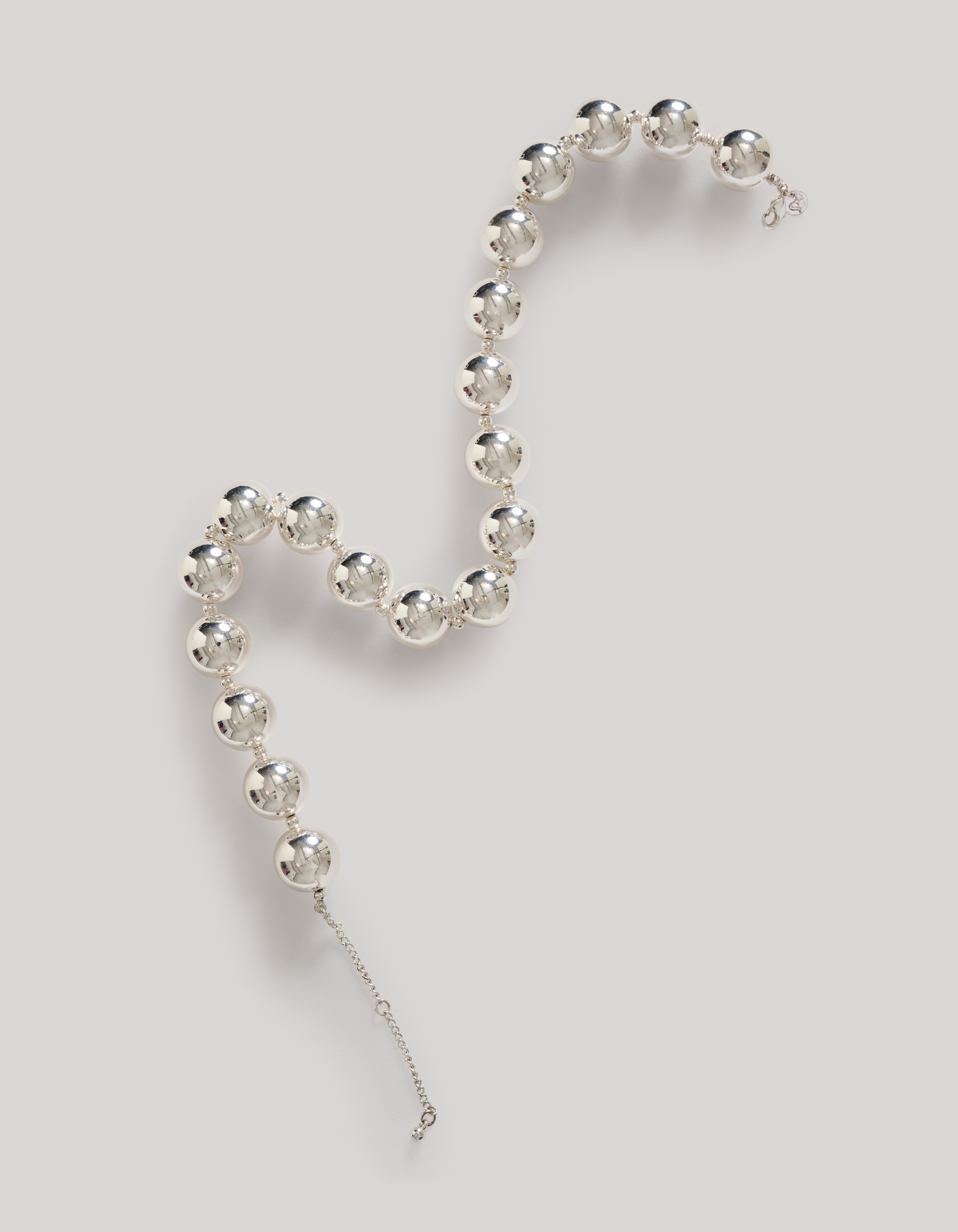 Big Beads Ketting Zilver SHOEBY ACCESSOIRES