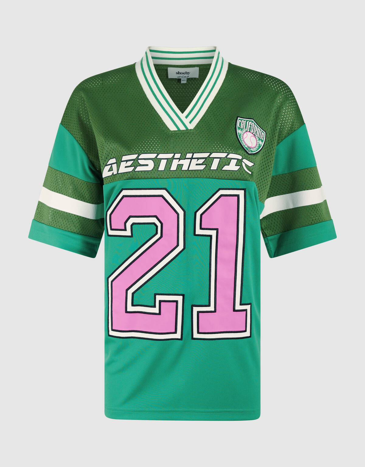 Oversized Baseball T-shirt Groen By Lizzy SHOEBY WOMEN