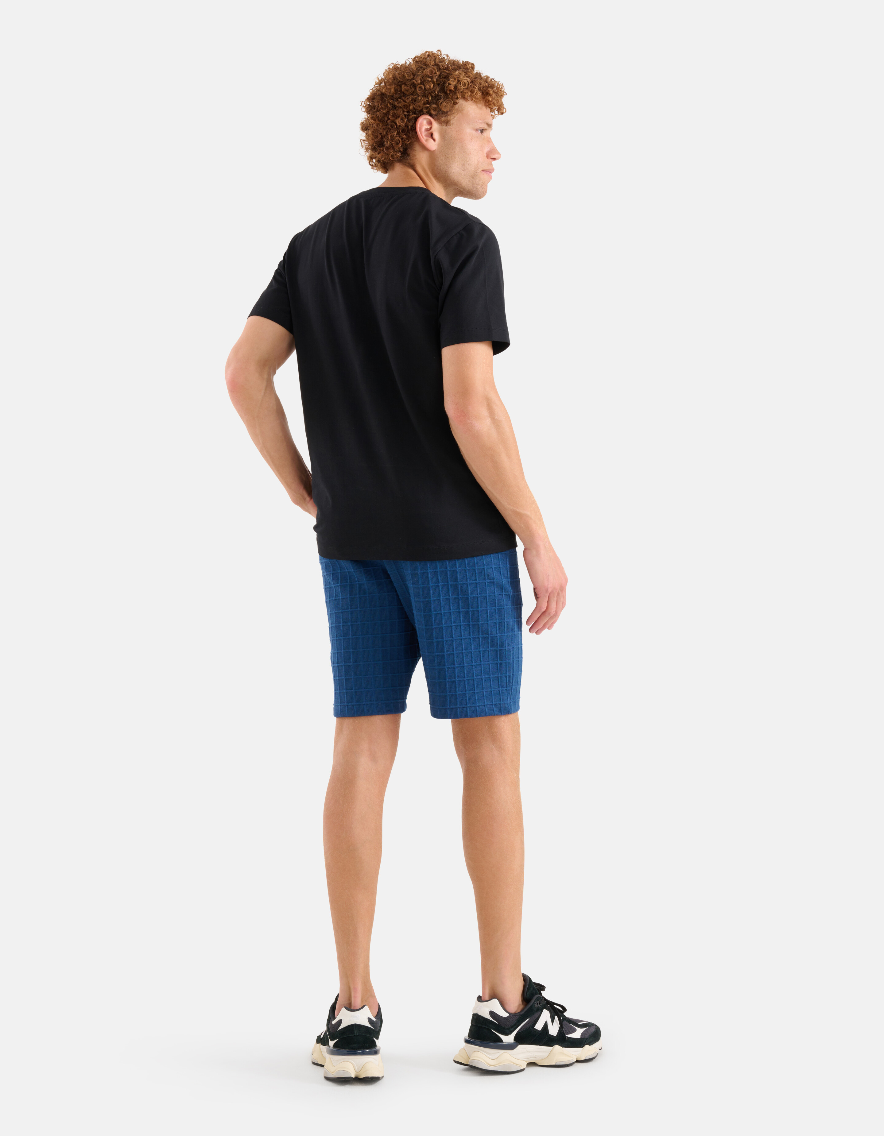 Structuur Short Donkerblauw SHOEBY MEN