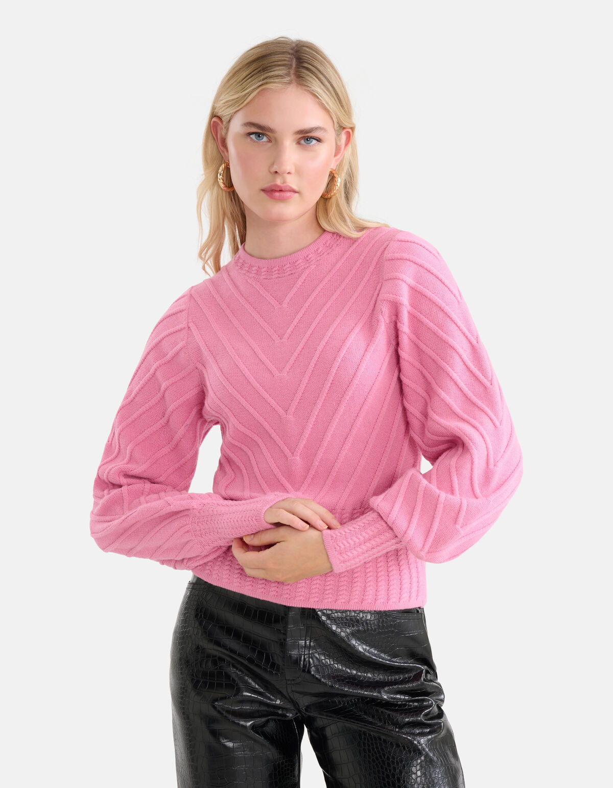 Diagonaal Trui Roze SHOEBY WOMEN
