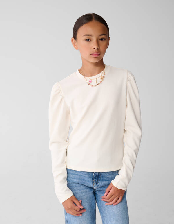 Puff Top Gebroken Wit SHOEBY GIRLS