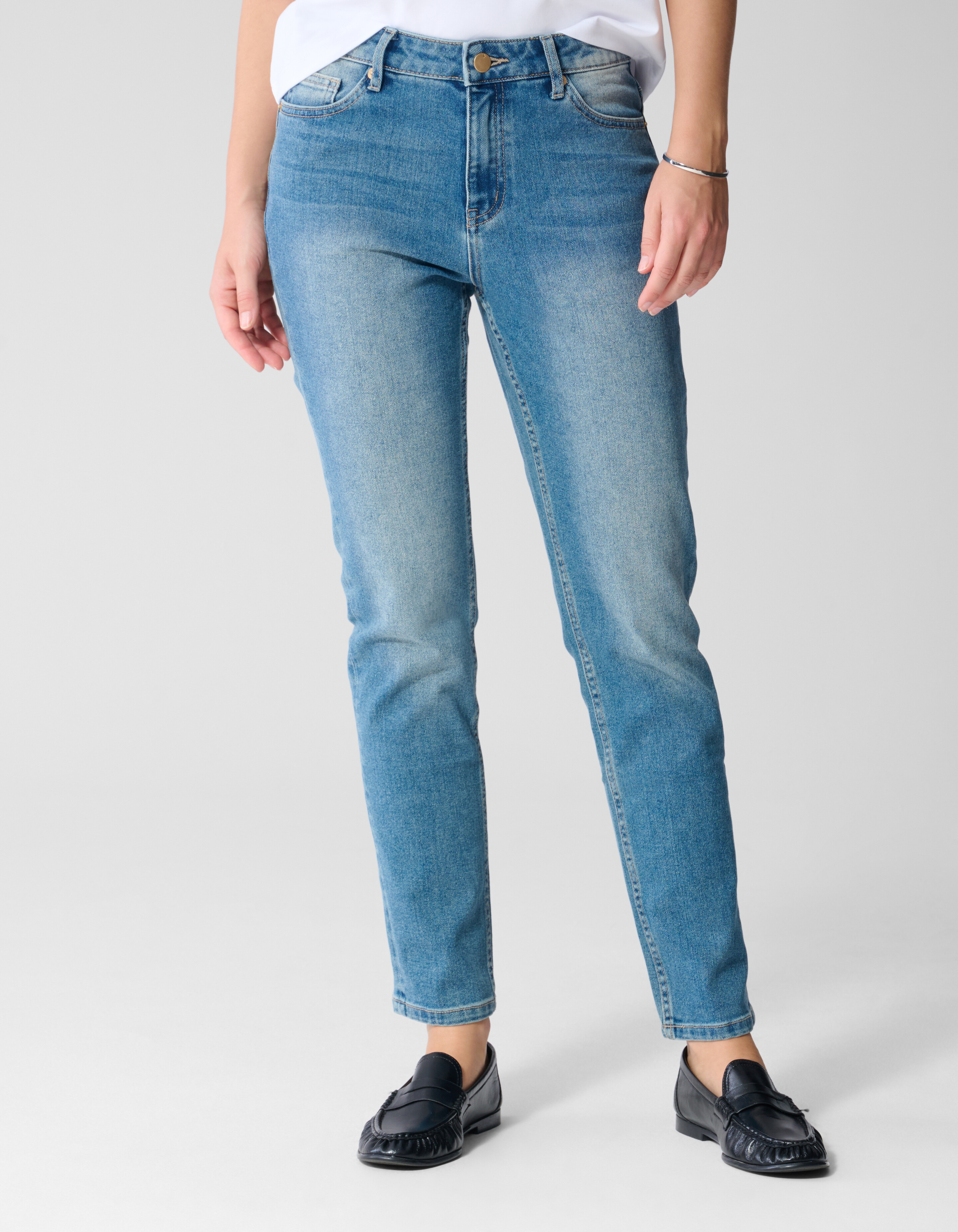 Slim Fit Jeans Blauw By Lonneke SHOEBY WOMEN