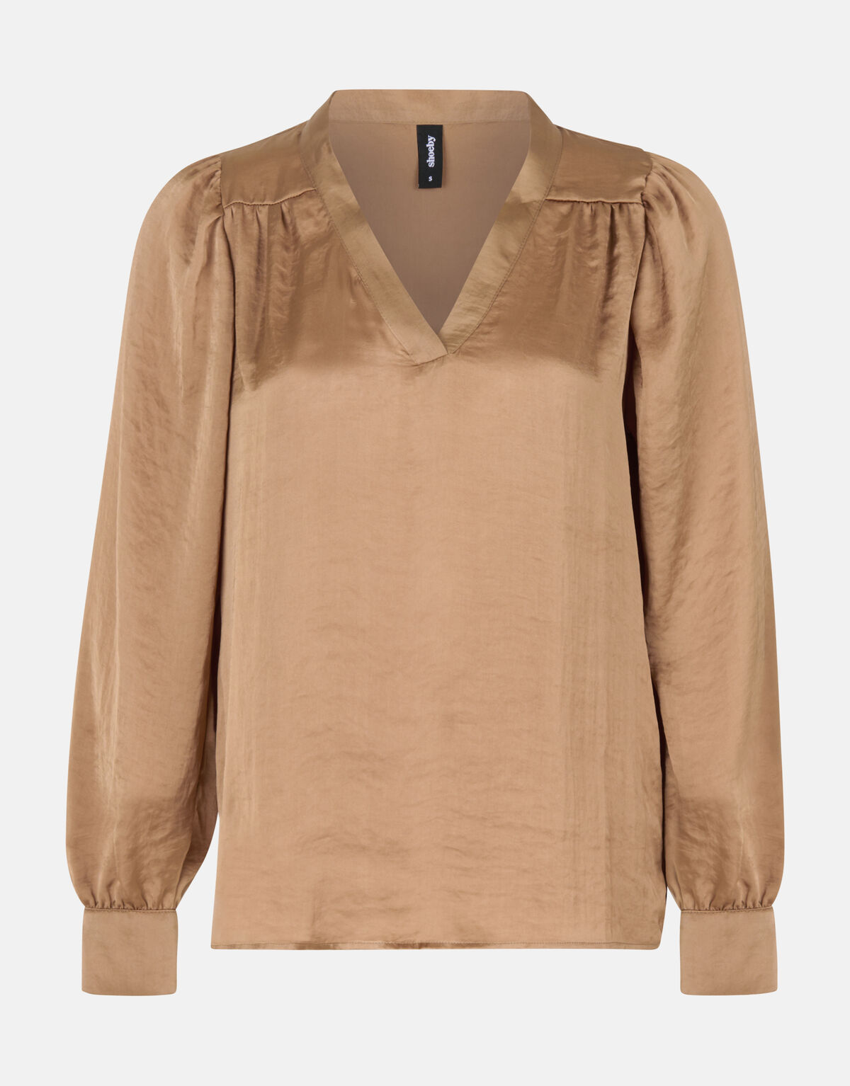Satijnen Blouse Bruin SHOEBY WOMEN