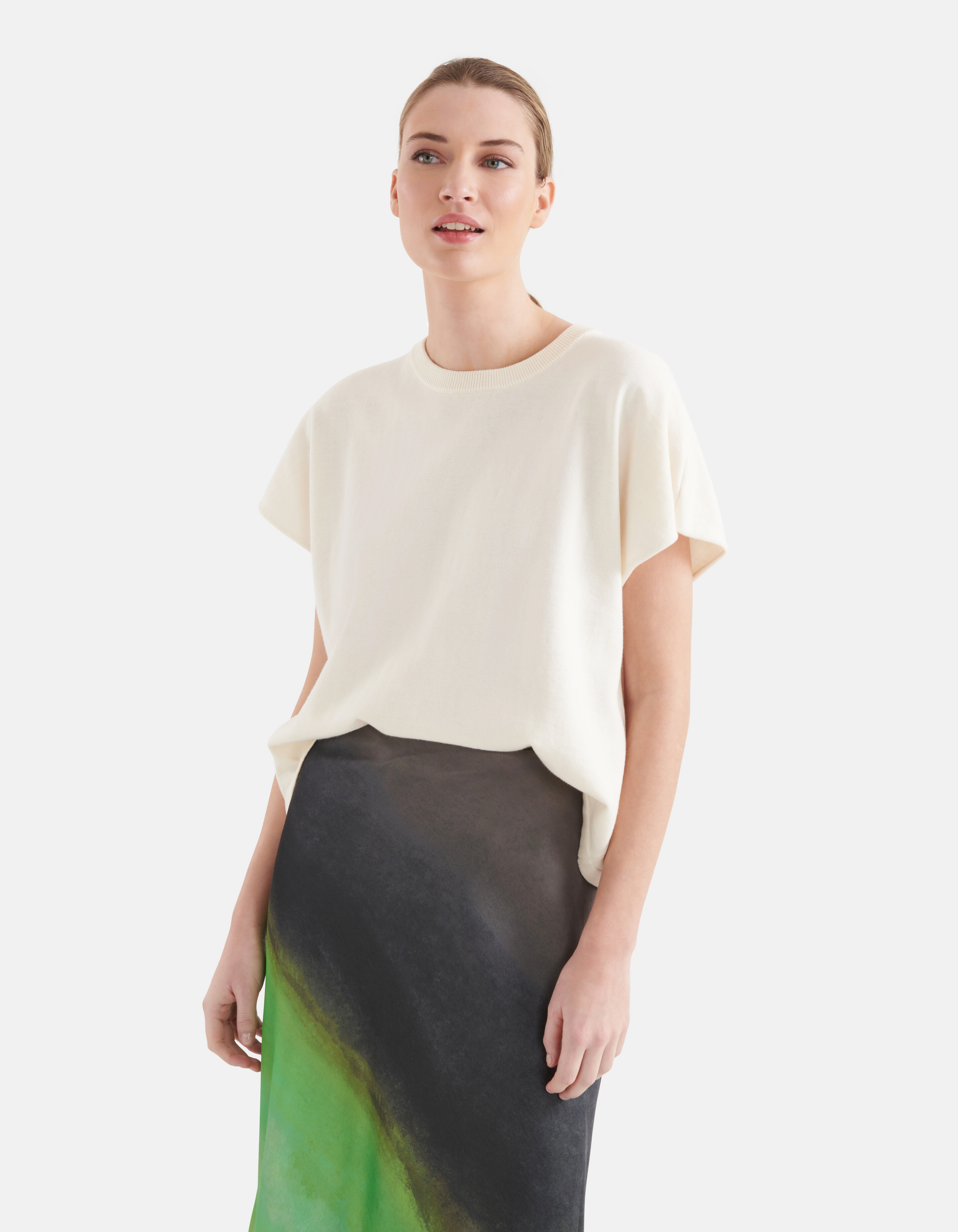Gebreid T-shirt Gebroken Wit By Mieke SHOEBY WOMEN