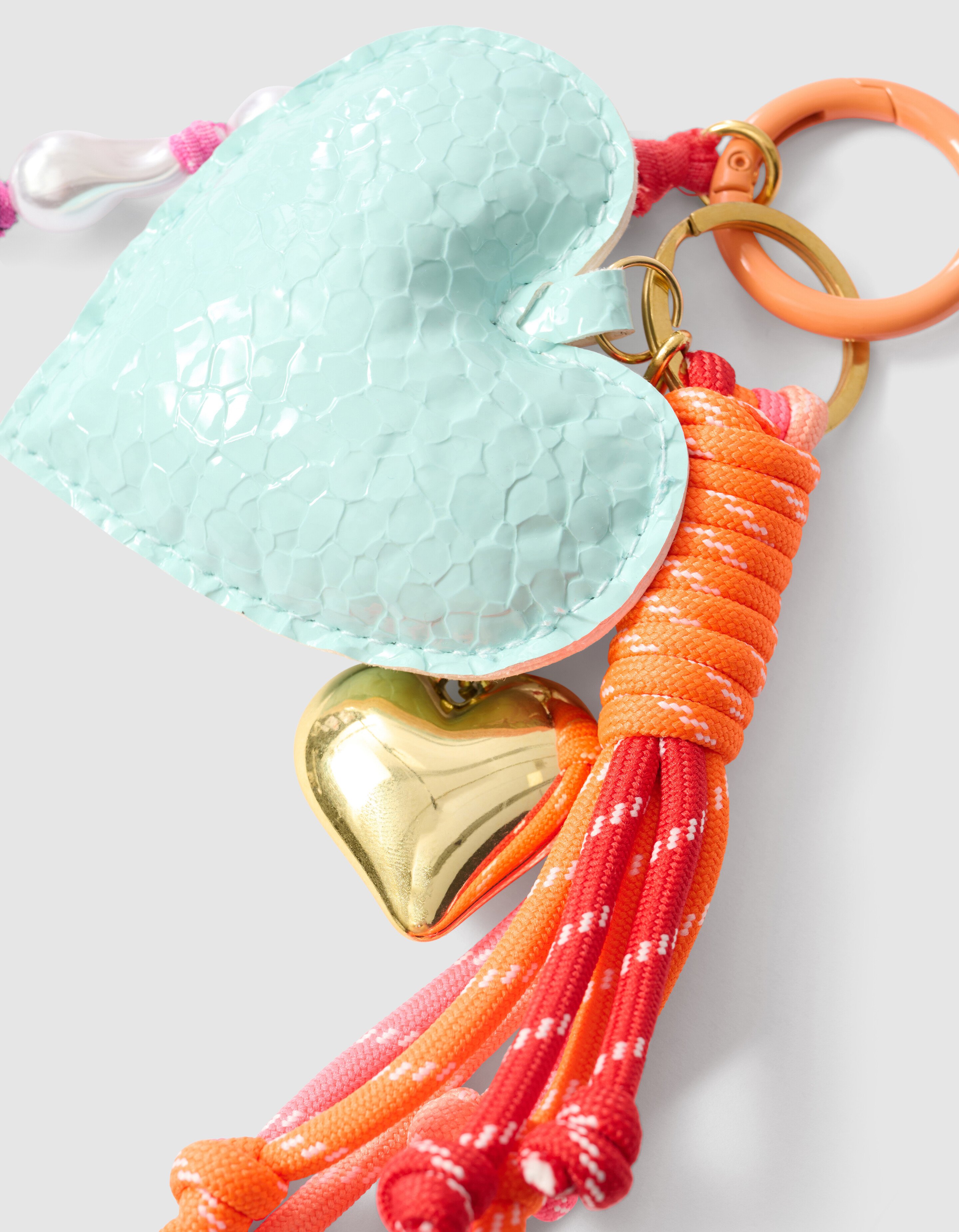 Heart Sleutelhanger Lichtblauw SHOEBY ACCESSOIRES