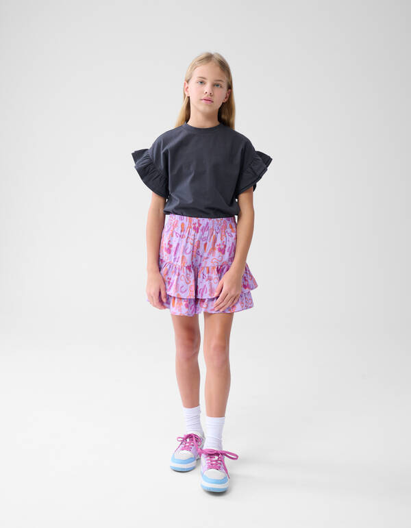 Printed Rok Lichtpaars SHOEBY GIRLS