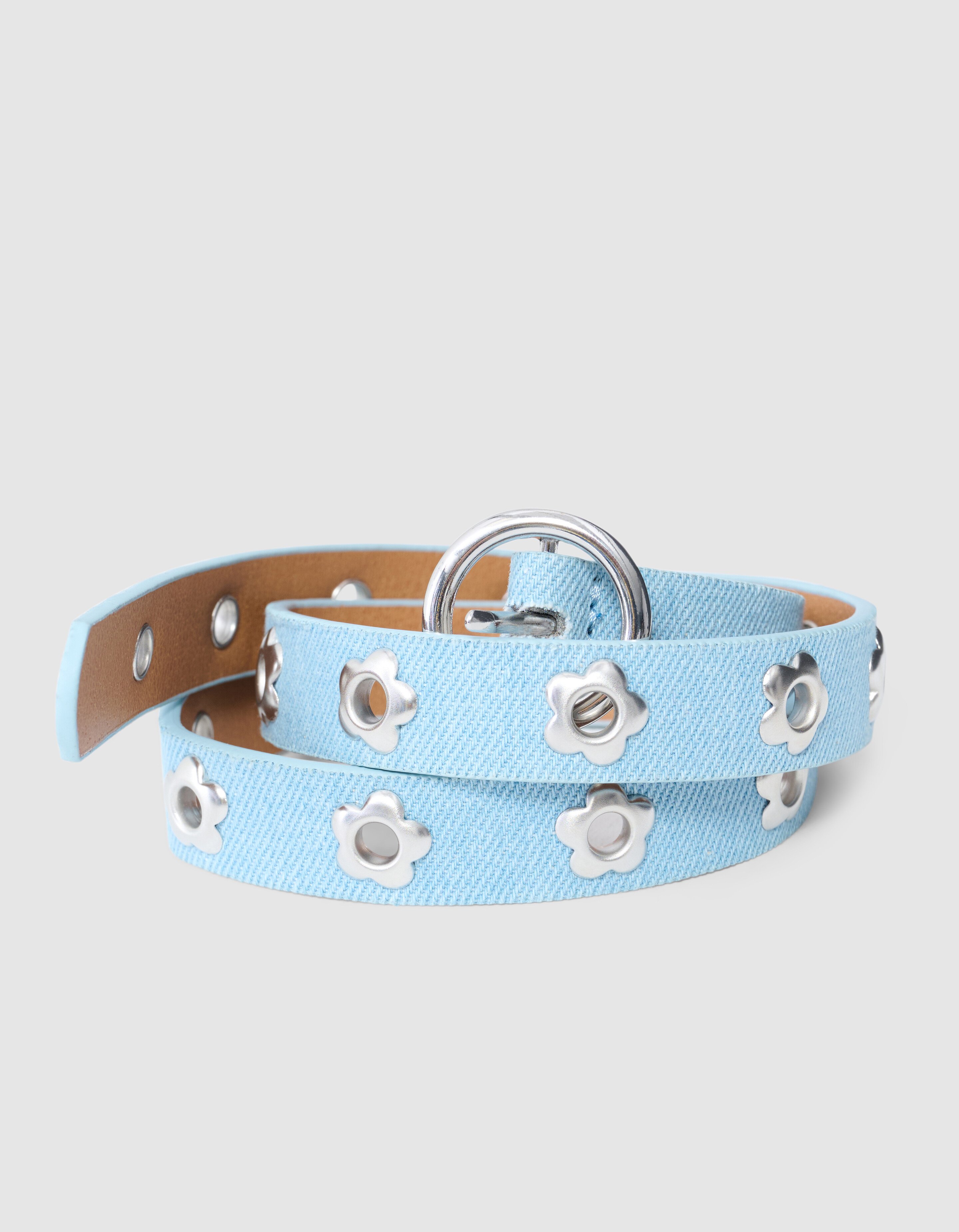 Flower Riem Lichtblauw SHOEBY ACCESSOIRES