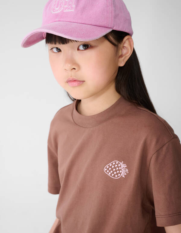 Washed Strawberry T-shirt Bruin SHOEBY GIRLS