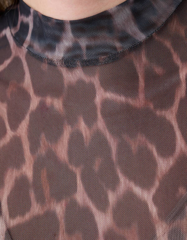 Mesh Jaguar Top Bruin SHOEBY WOMEN