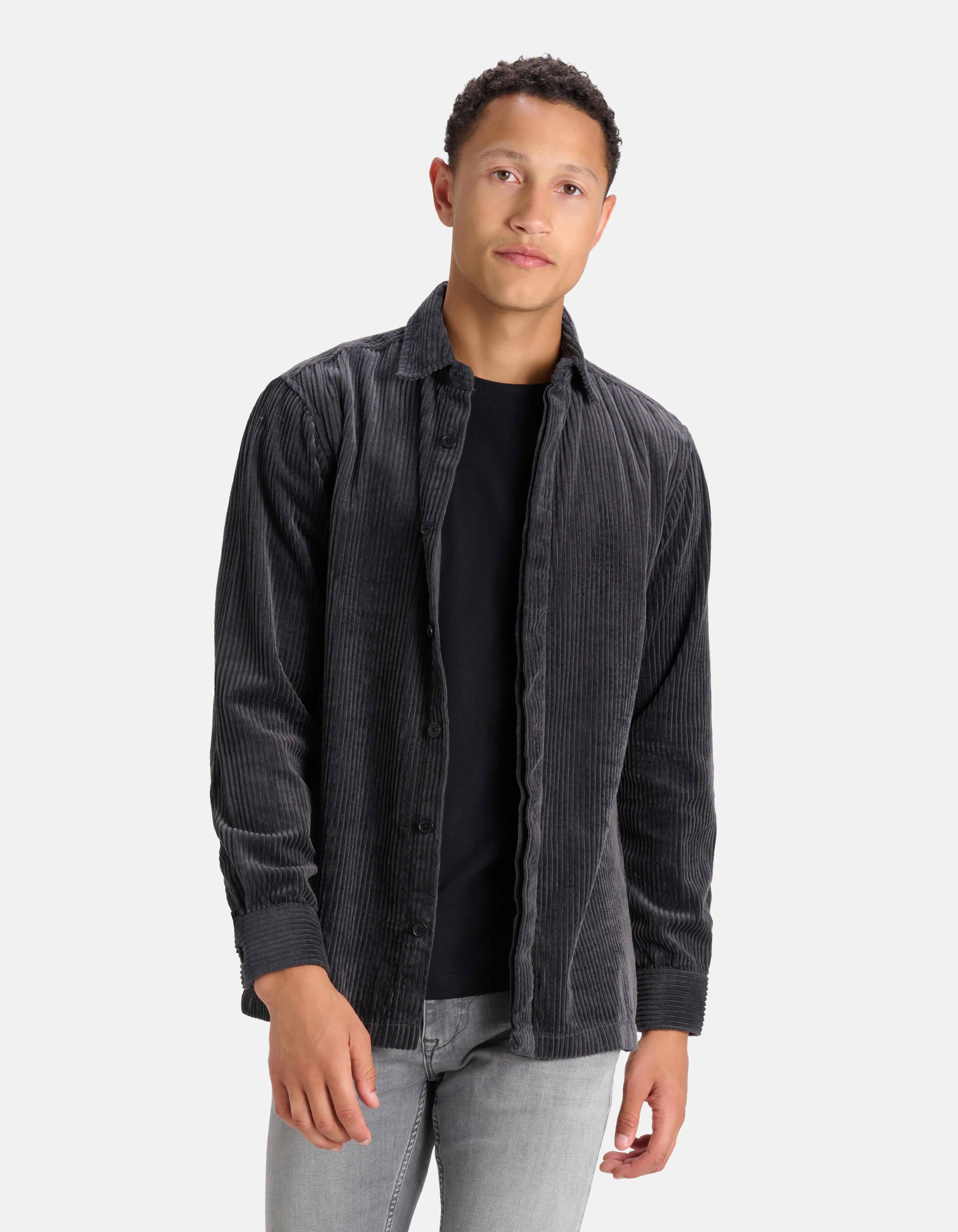 Corduroy Overshirt Grijs SHOEBY MEN