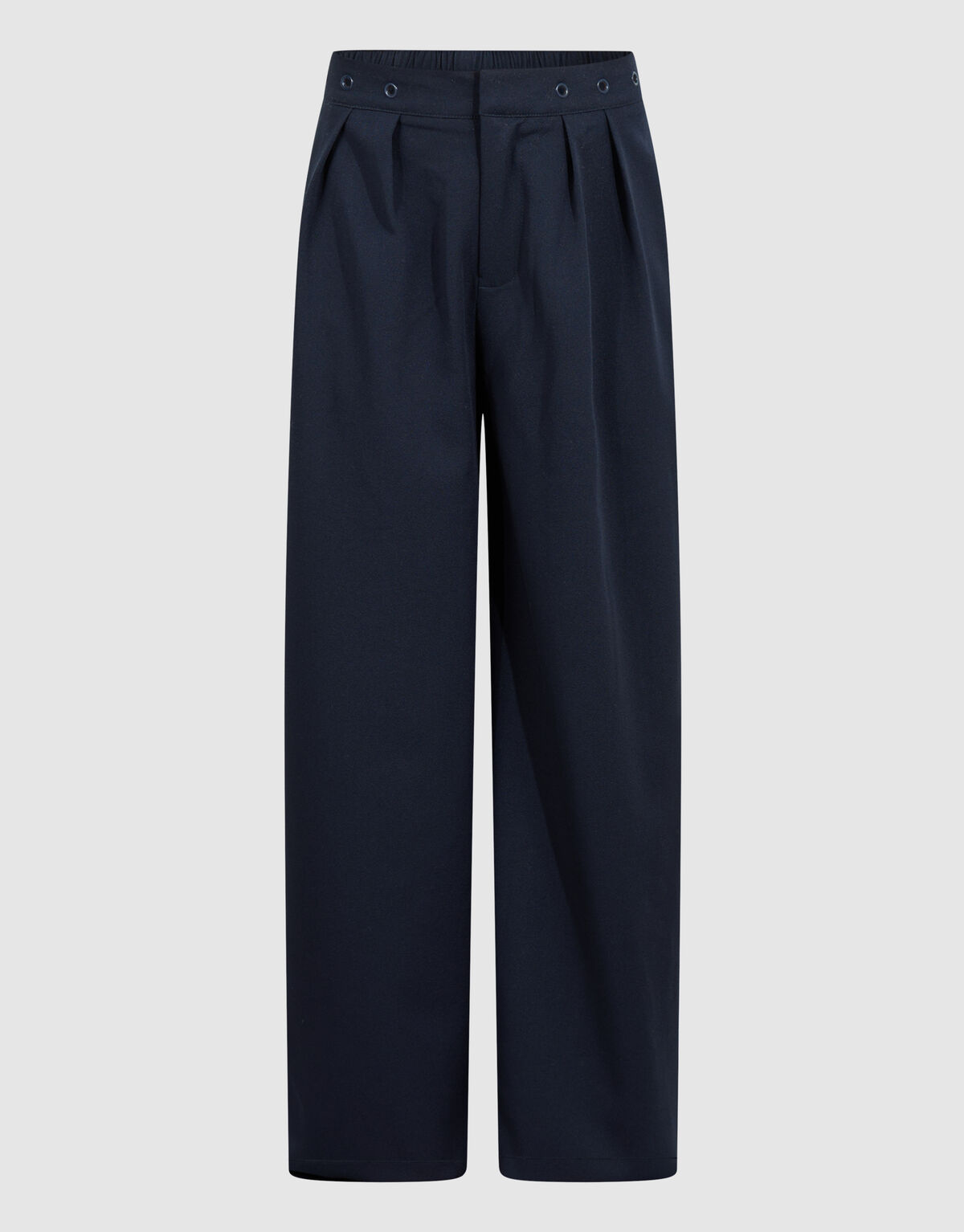 Eyelet Wide Leg Pantalon Donkerblauw SHOEBY GIRLS