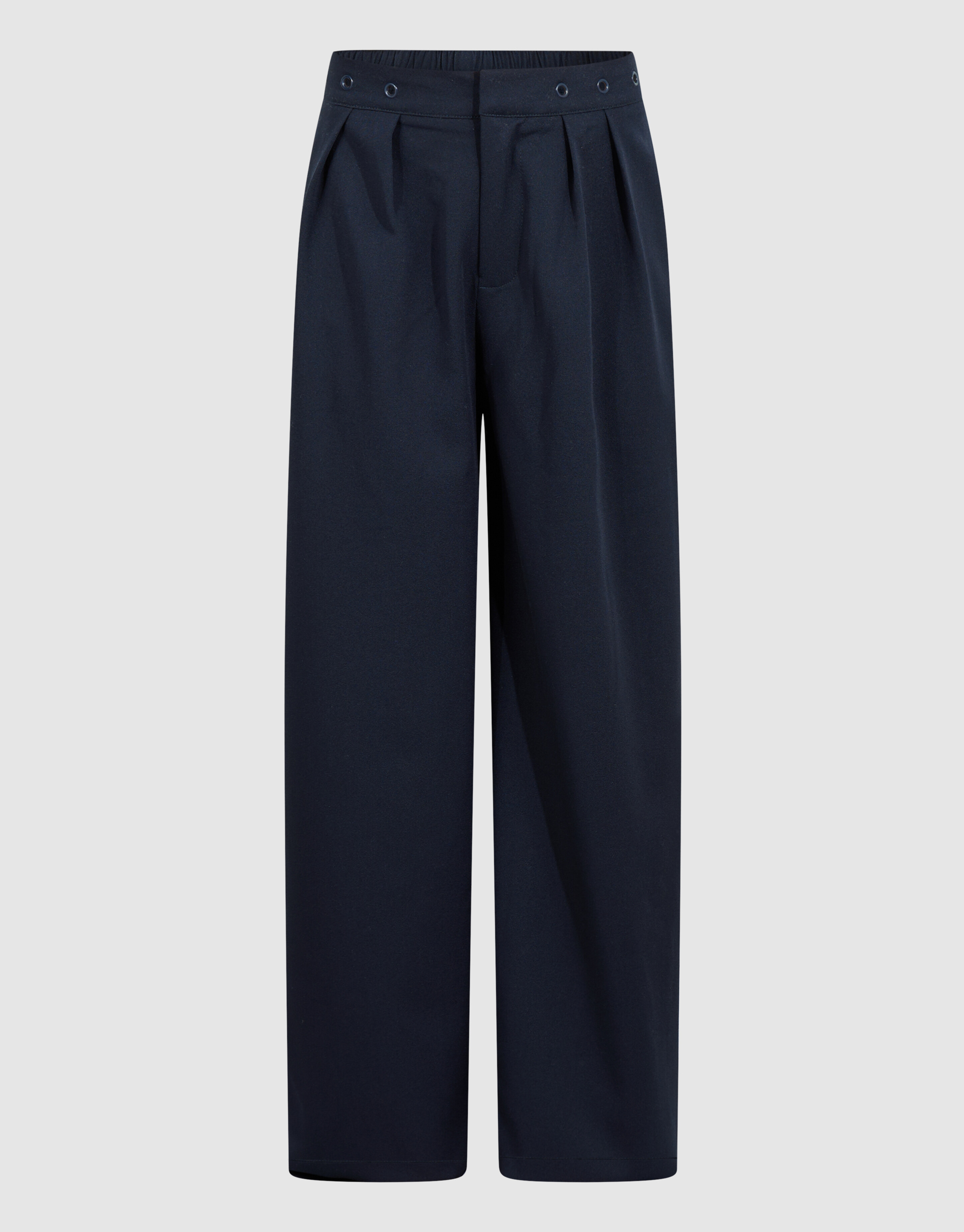 Eyelet Wide Leg Pantalon Donkerblauw SHOEBY GIRLS