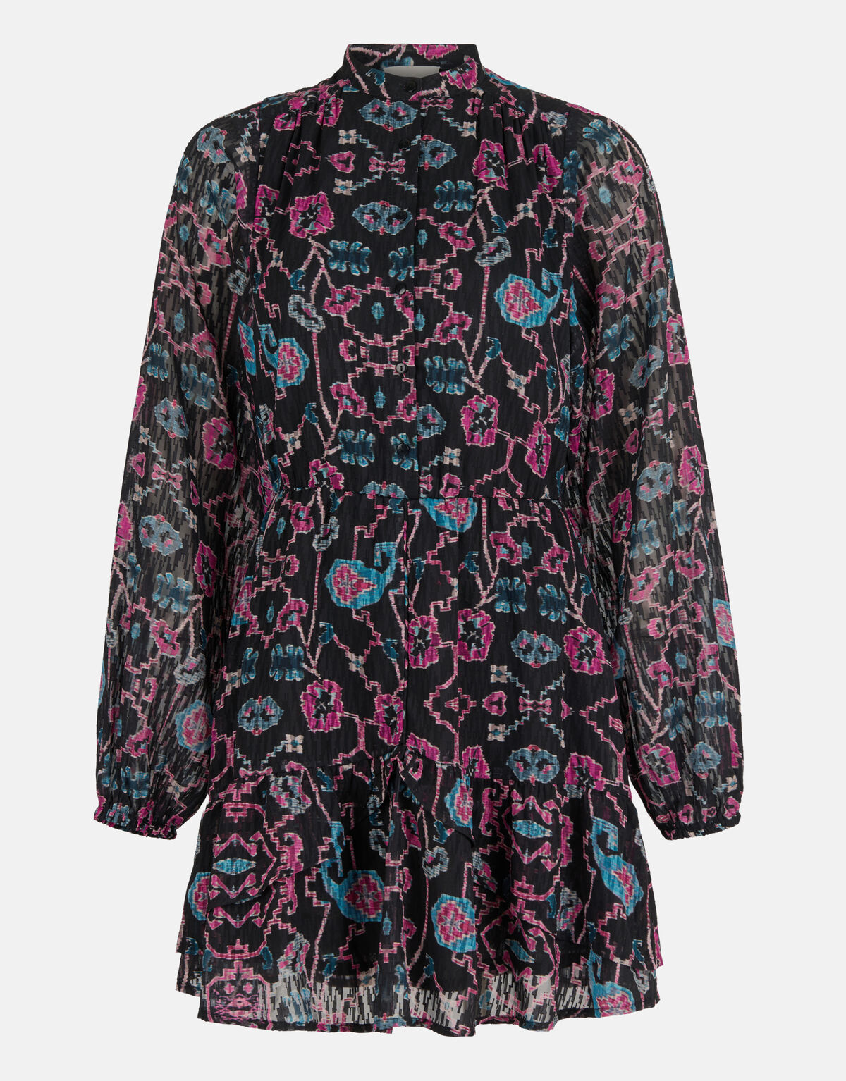 Grafische Print Jurk Zwart SHOEBY WOMEN