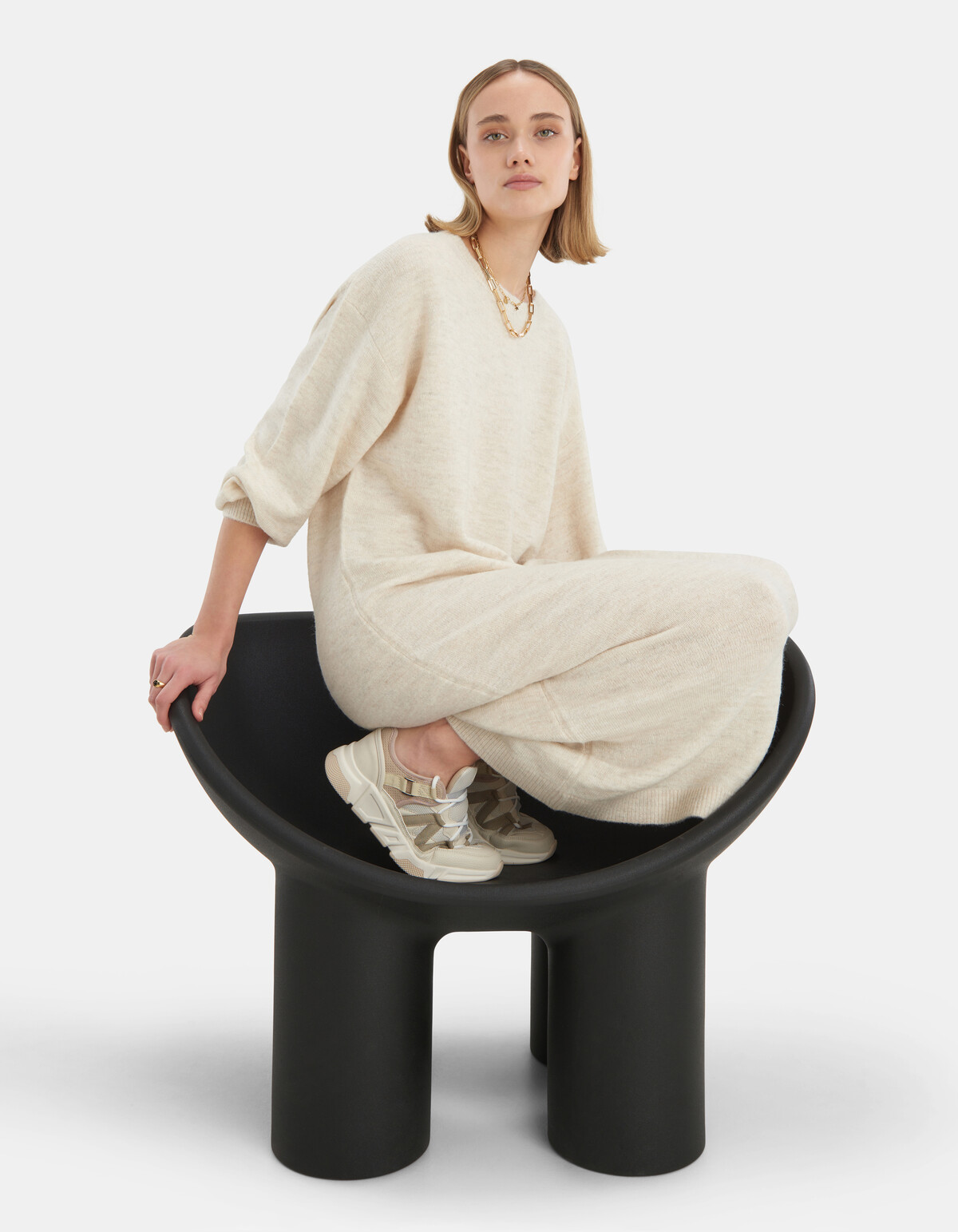 Plain Knit Jurk EKSEPT