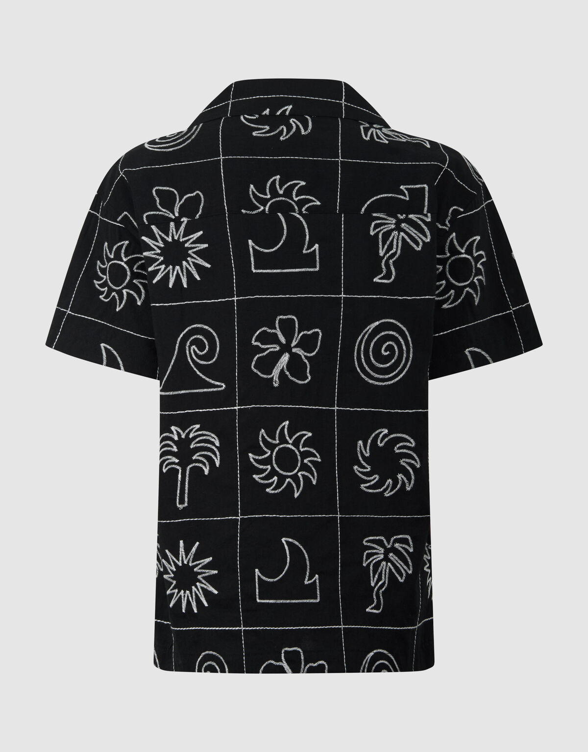 Embroidery Overhemd Zwart SHOEBY BOYS