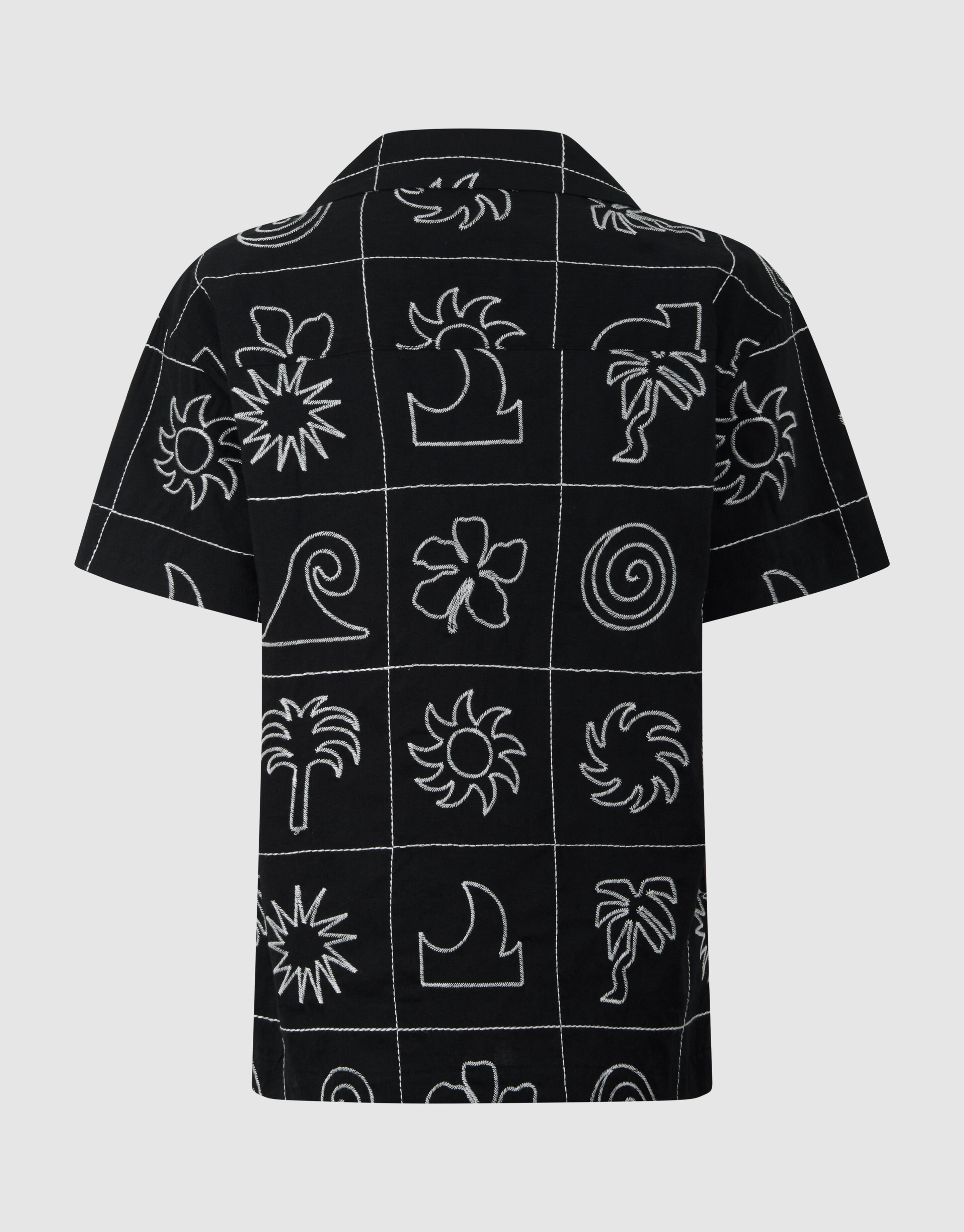 Embroidery Overhemd Zwart SHOEBY BOYS