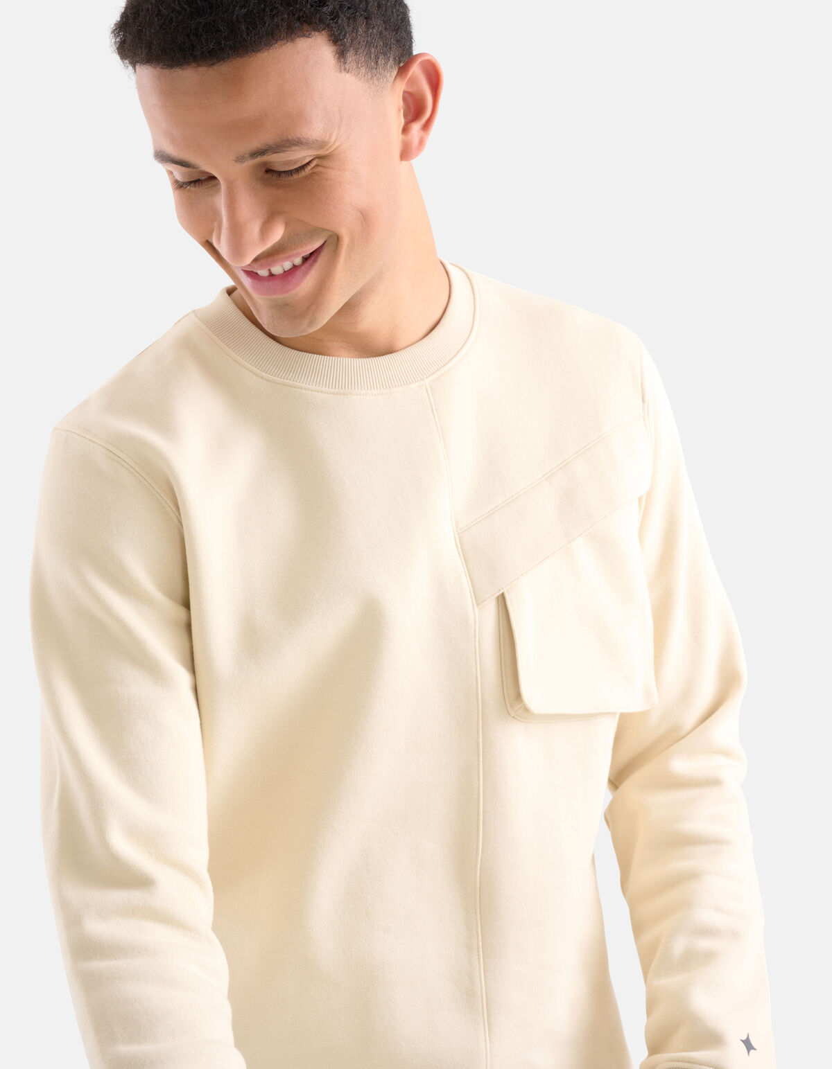 Cargo Crew Sweater Beige SHOEBY MEN