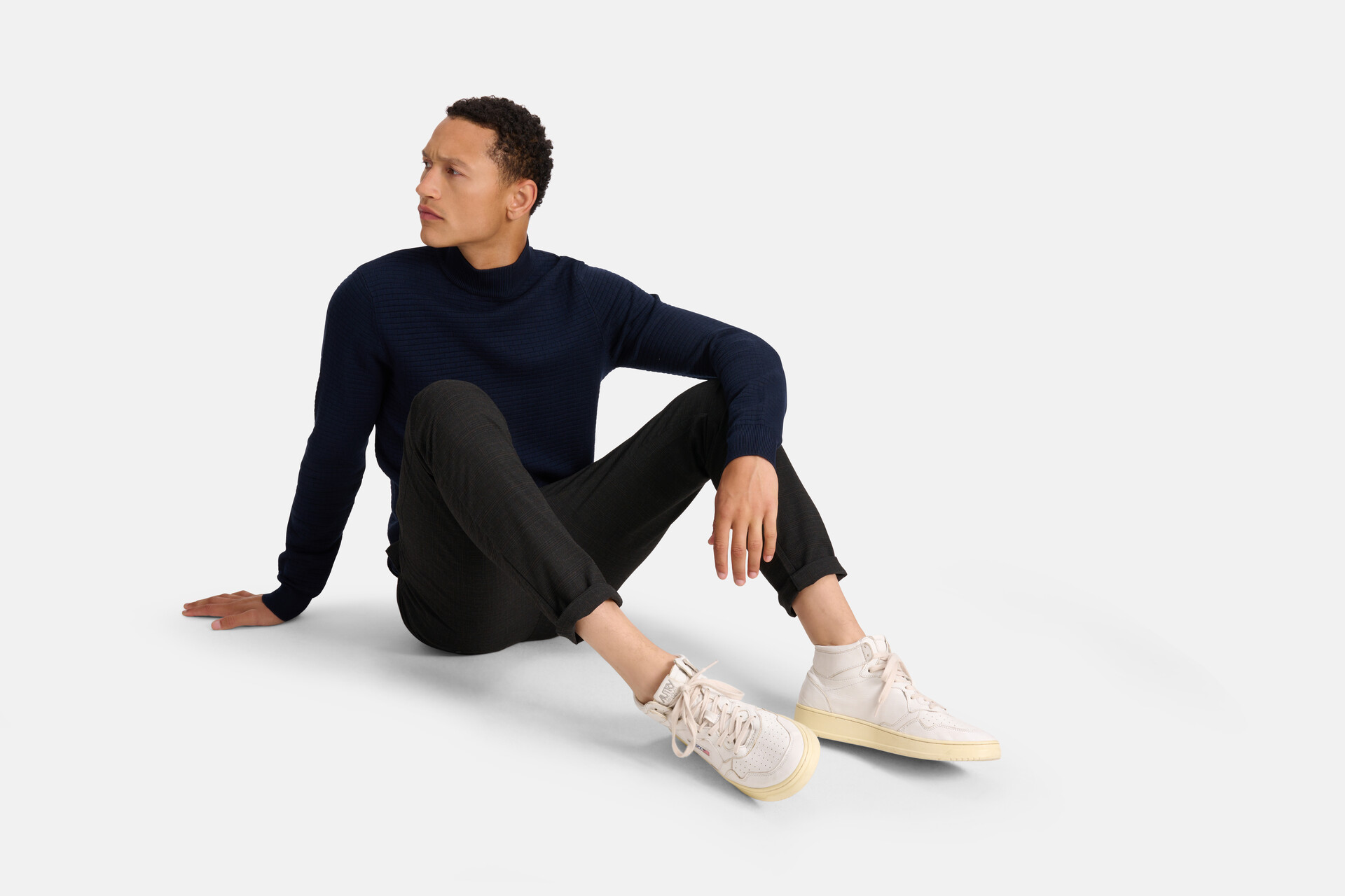 Geblokte Coltrui Donkerblauw SHOEBY MEN