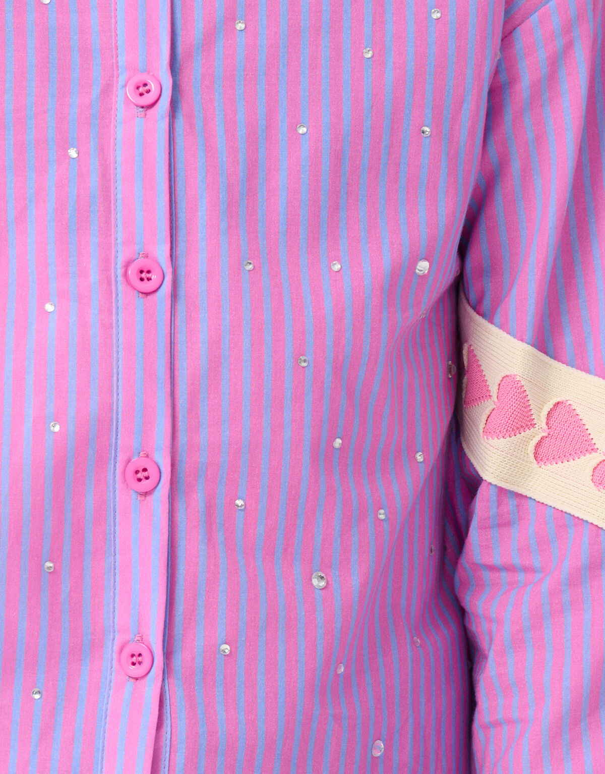 Strass Tape Blouse Roze SHOEBY GIRLS