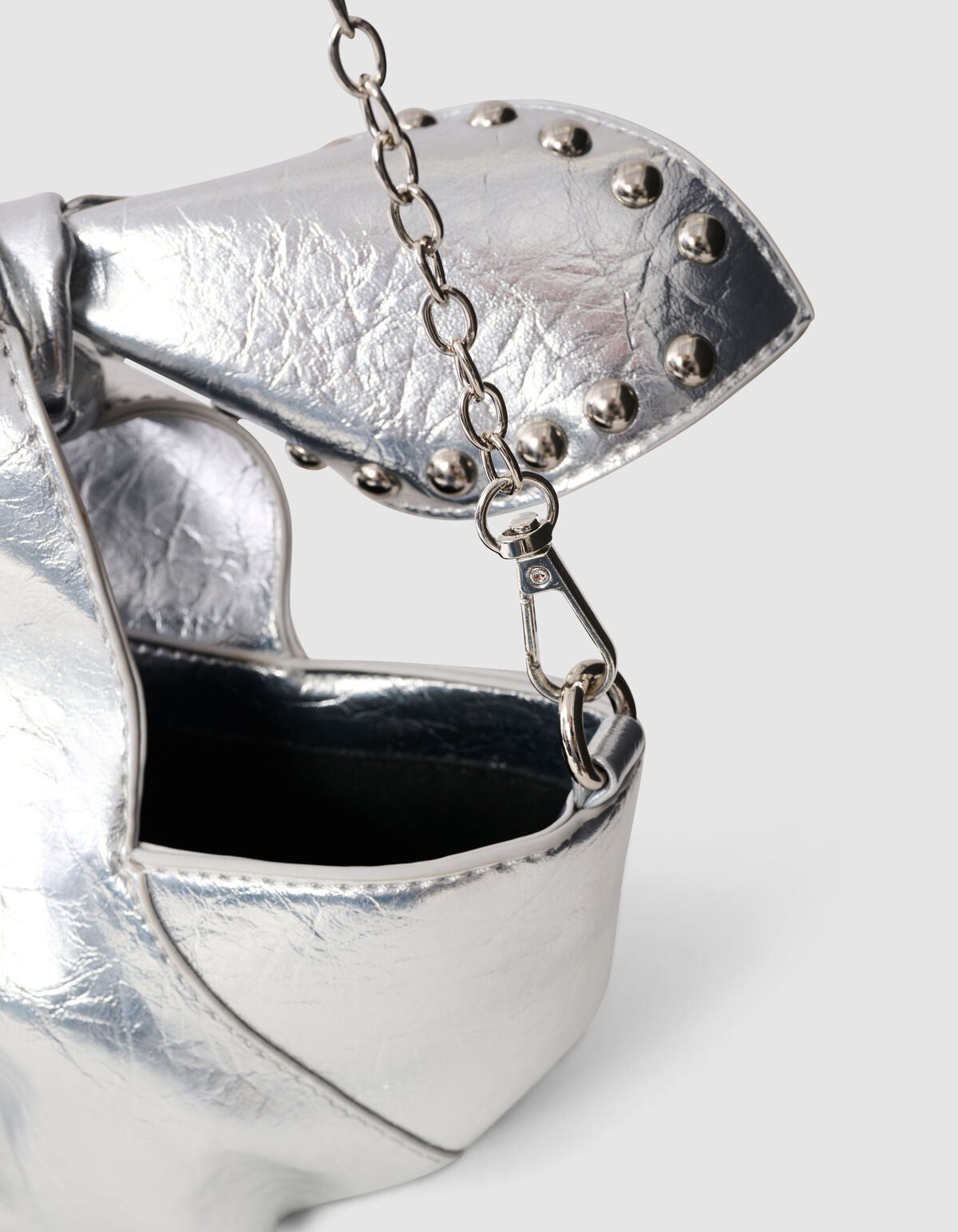 Stud Strik Tas Zilver SHOEBY ACCESSOIRES