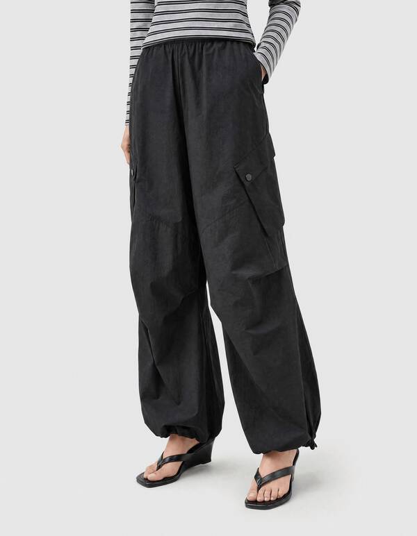 Cargo Balloon Fit Broek Zwart SHOEBY WOMEN