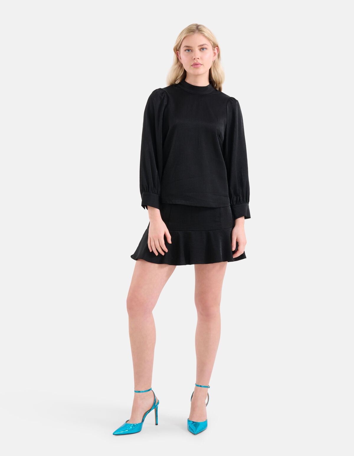 Metallic Top Zwart SHOEBY WOMEN