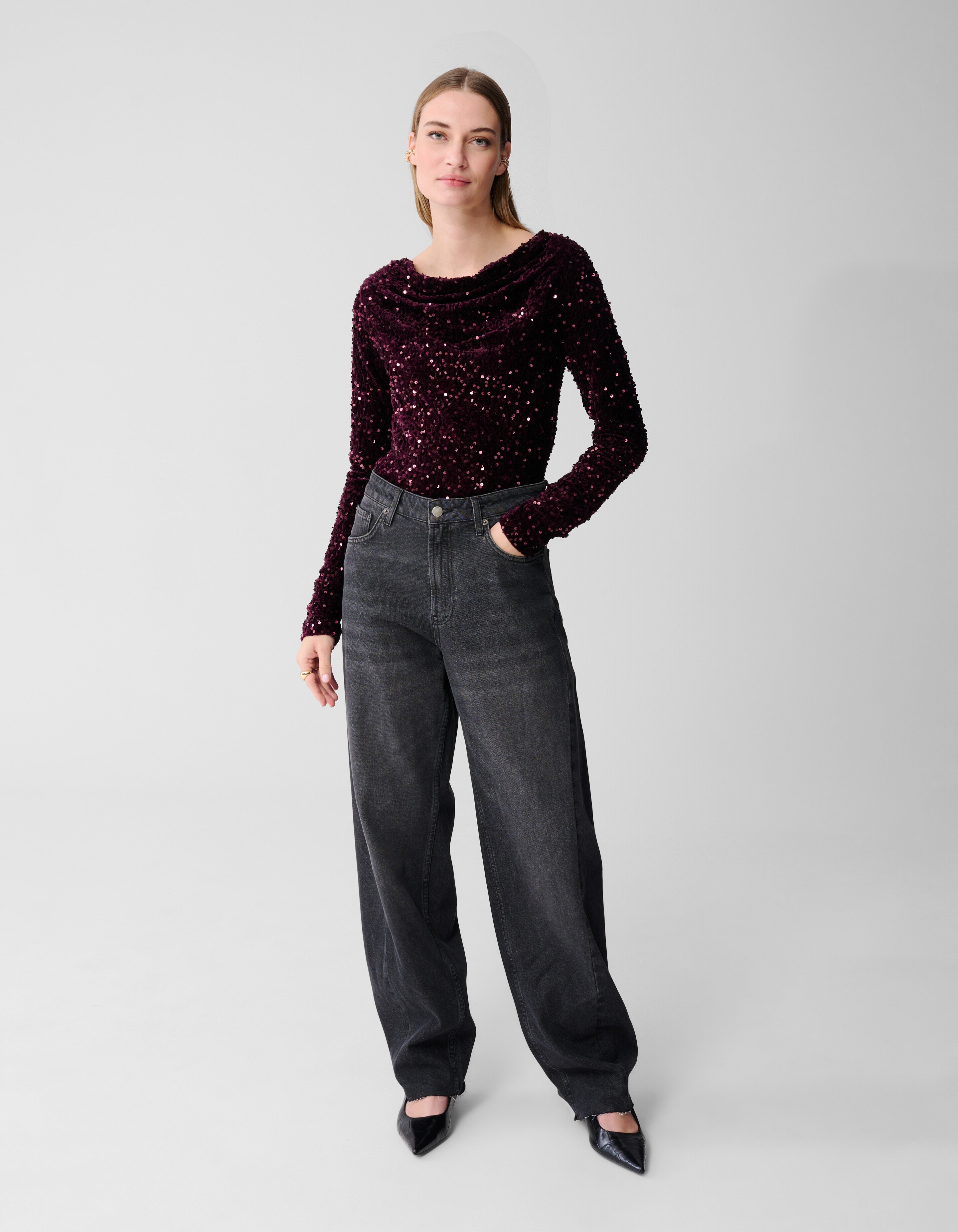 Sequin Waterval Top Paars SHOEBY WOMEN